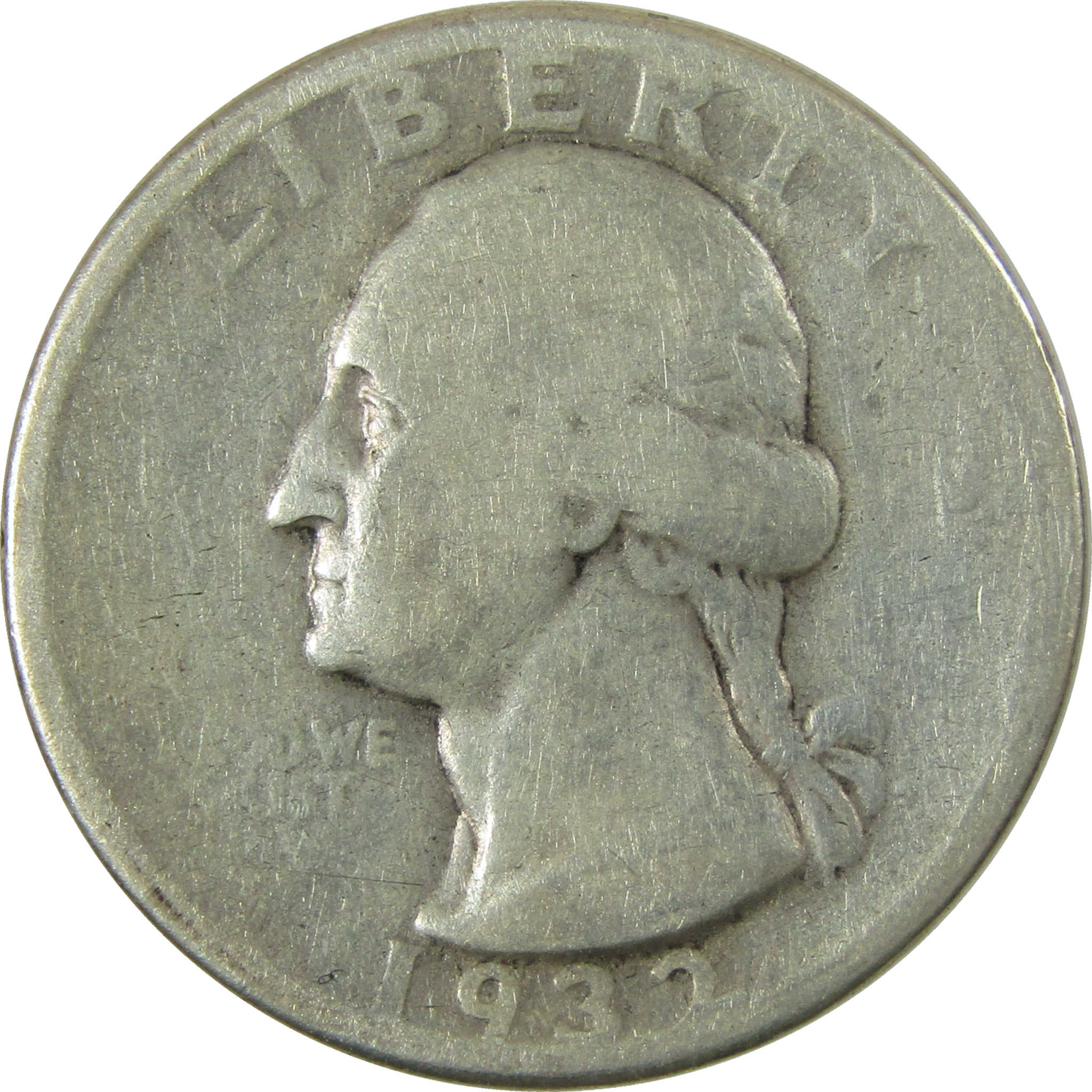 1932 D Washington Silver Quarter AG About Good 25c Coin SKU:CP1649
