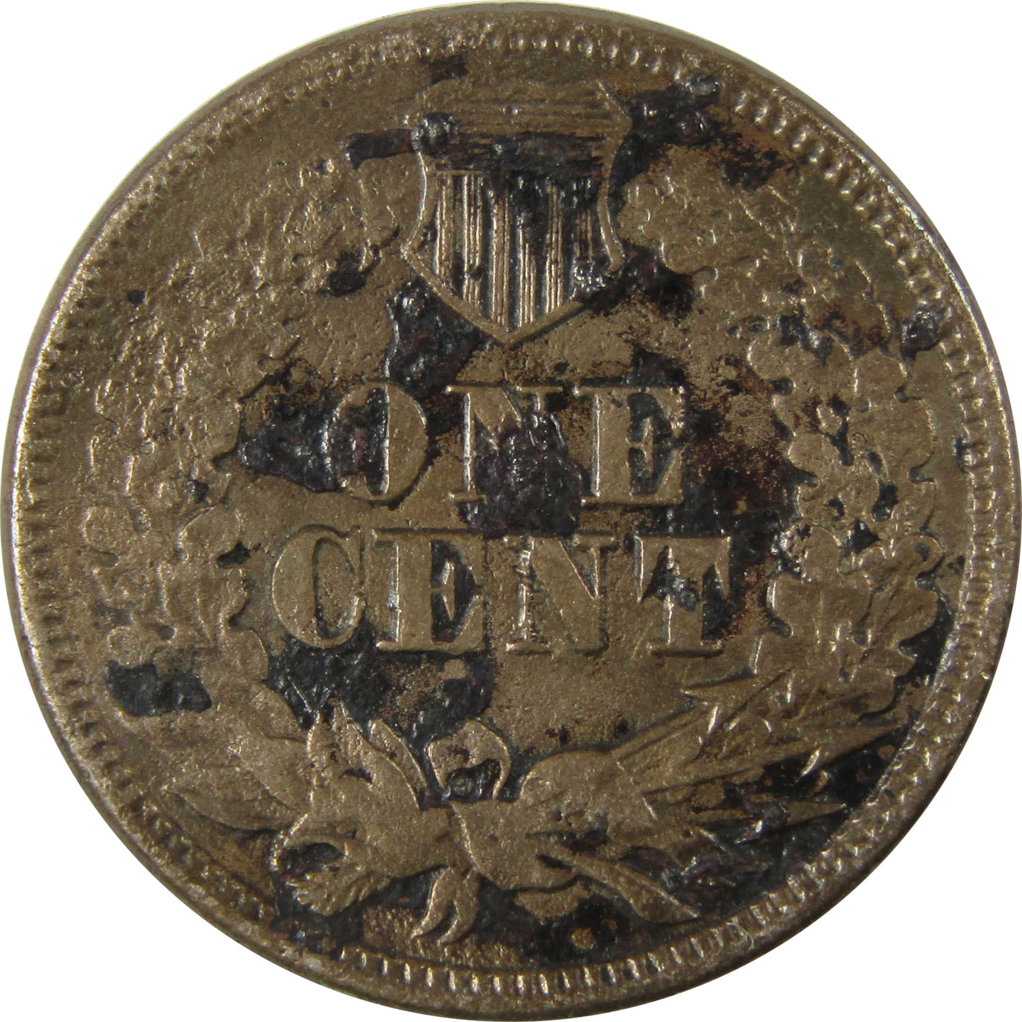 1860 Indian Head Cent VF Very Fine Details Penny 1c Coin SKU:CP1176