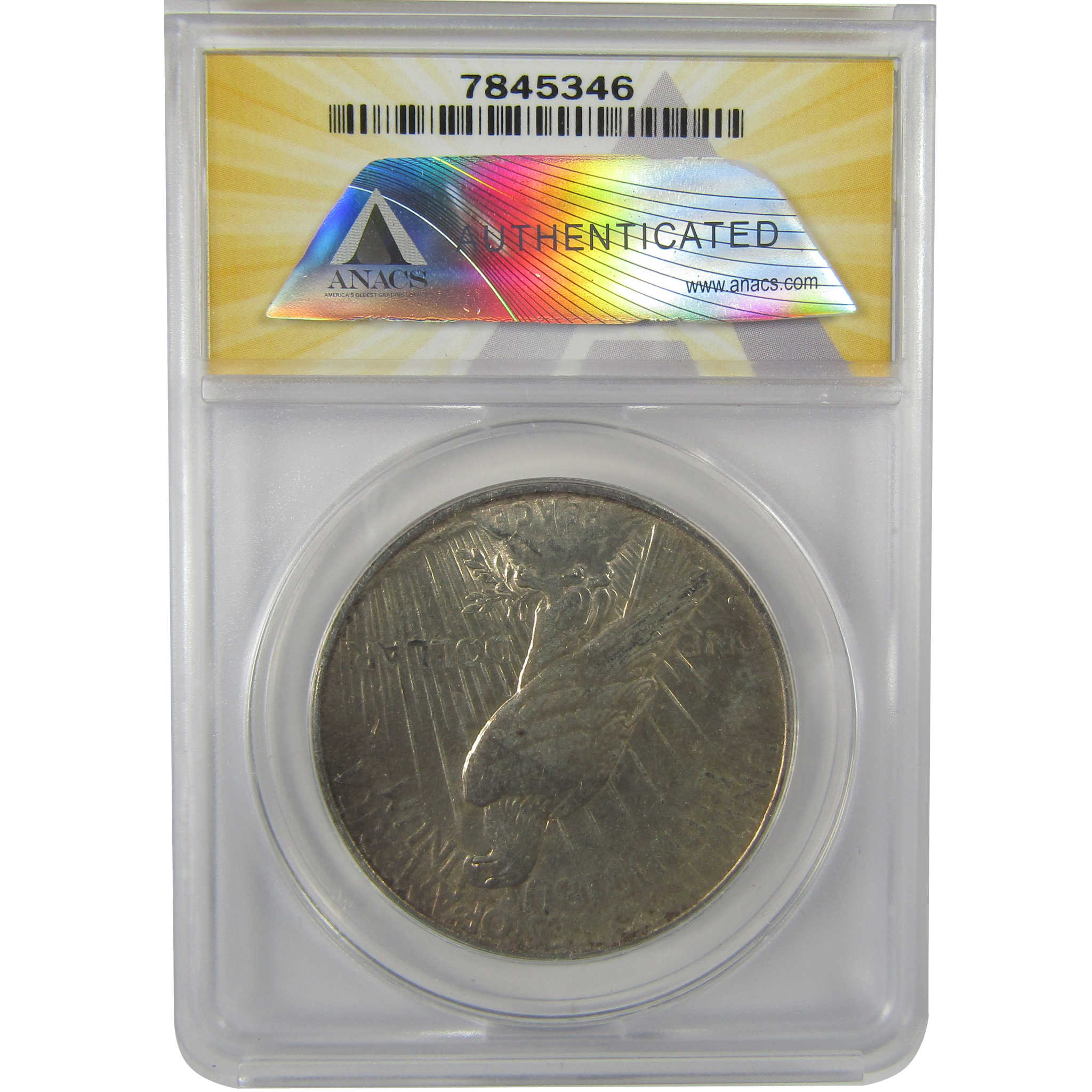 1934 D Peace Dollar EF 40 Details ANACS Silver $1 Coin SKU:I21563