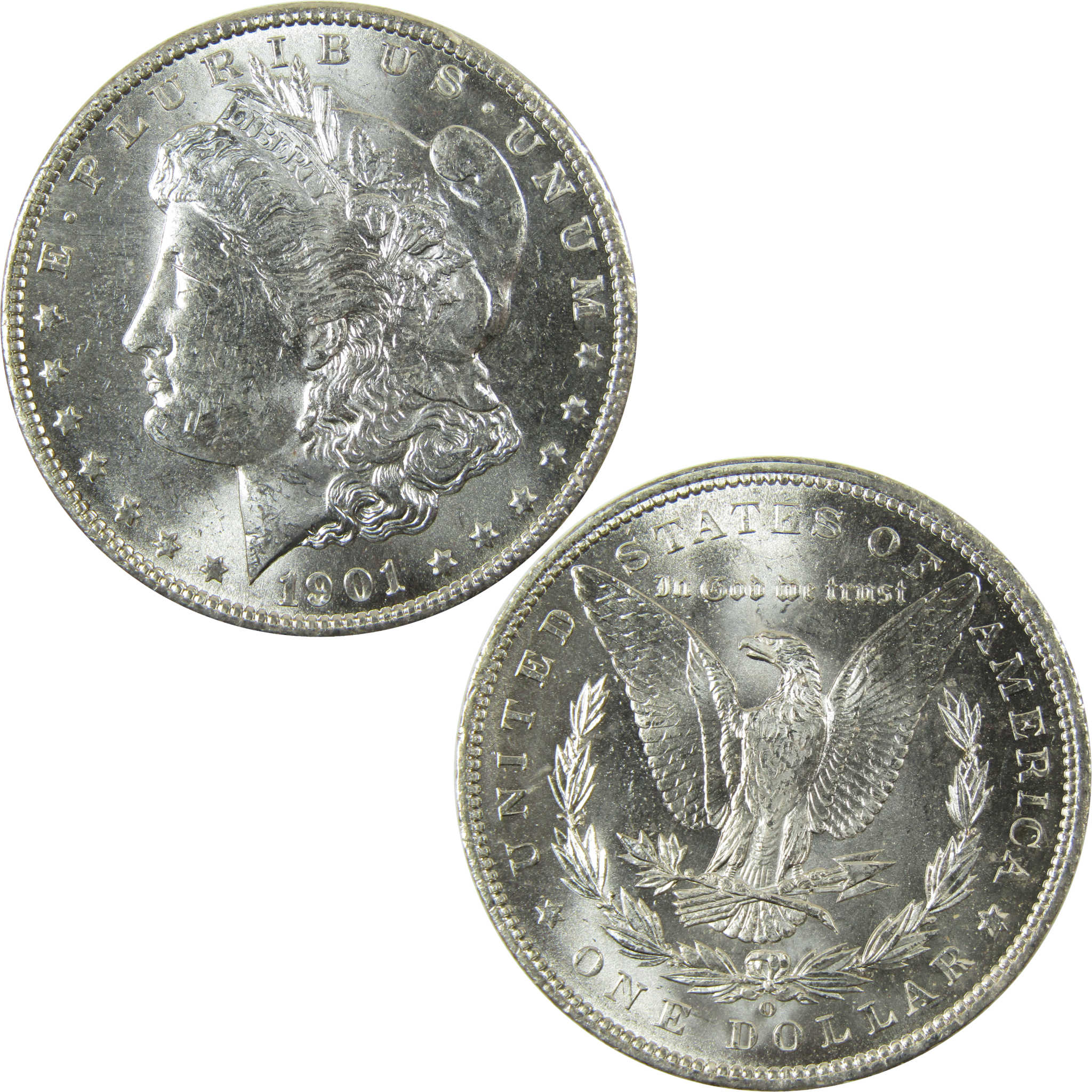 1901 O Morgan Silver Dollar Uncirculated Mint State $1 Coin SKU:I28384