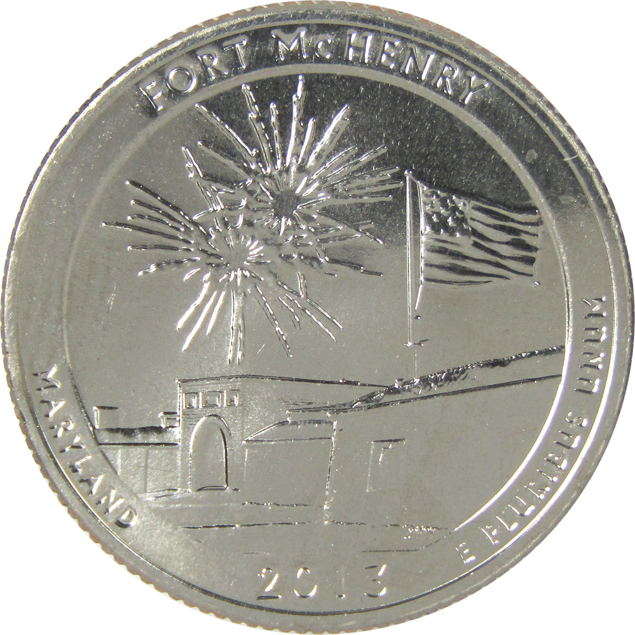 2013 S Fort McHenry National Monument Quarter Uncirculated Clad 25c