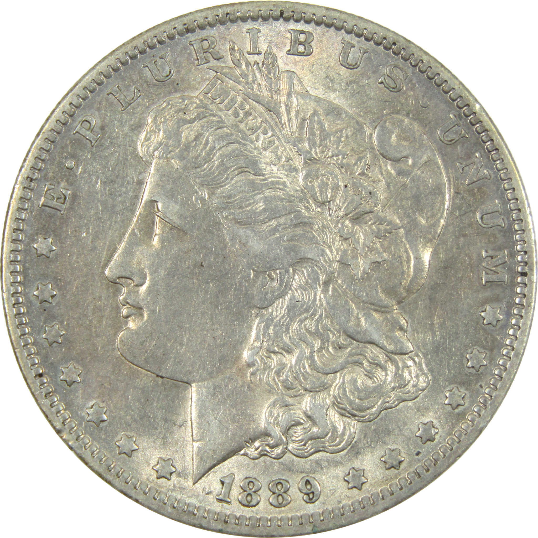 1889 O Morgan Dollar AU About Uncirculated Silver $1 Coin SKU:I14451 - Morgan coin - Morgan silver dollar - Morgan silver dollar for sale - Profile Coins &amp; Collectibles