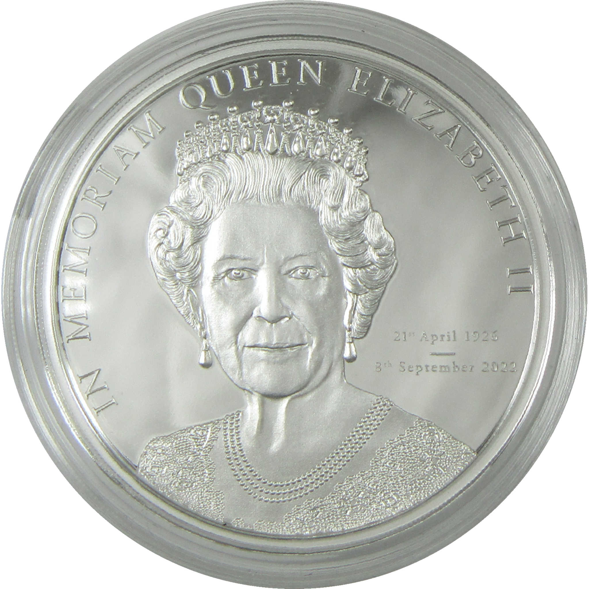 2022 Cook Islands $5 1 oz Silver Queen Elizabeth II In Memoriam Proof