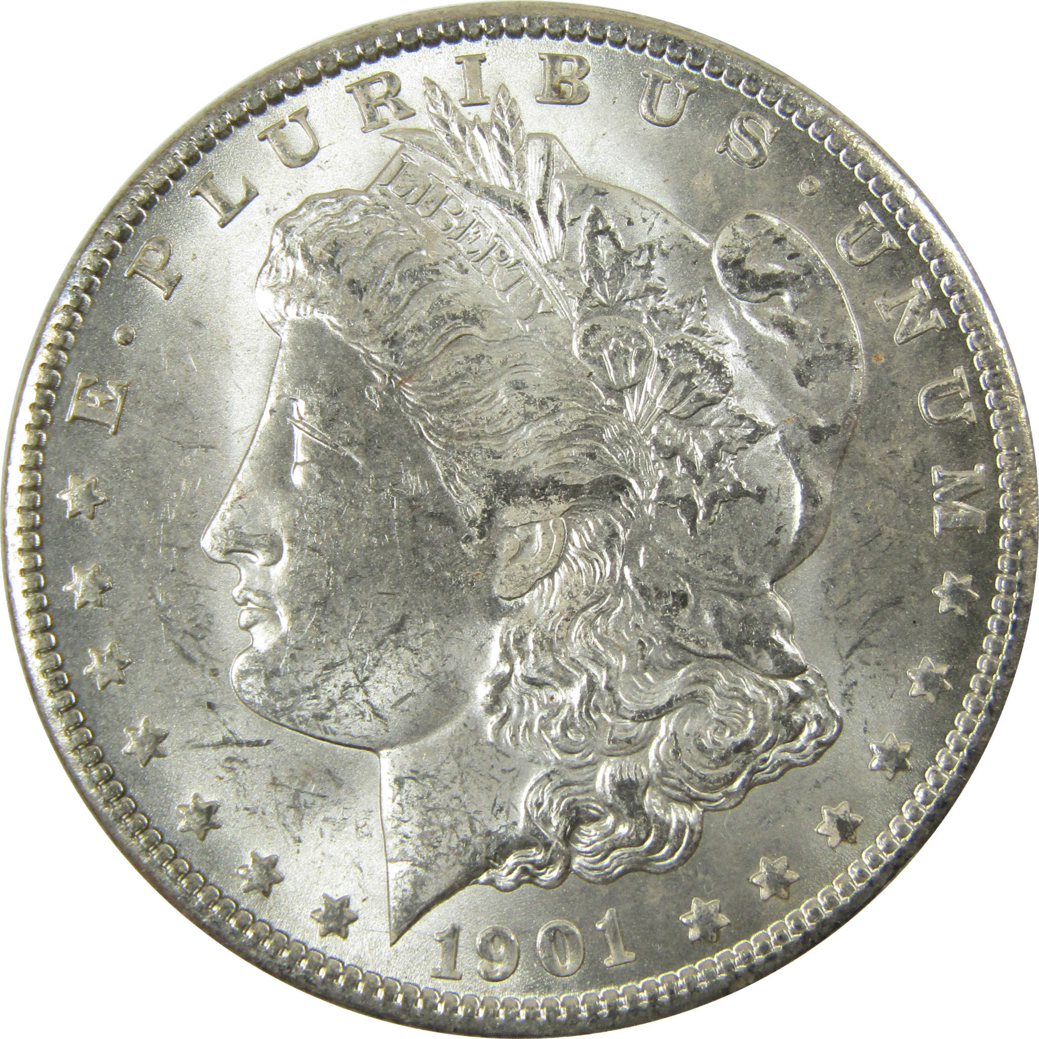 1901 O Morgan Silver Dollar Uncirculated Mint State $1 Coin SKU:I28390