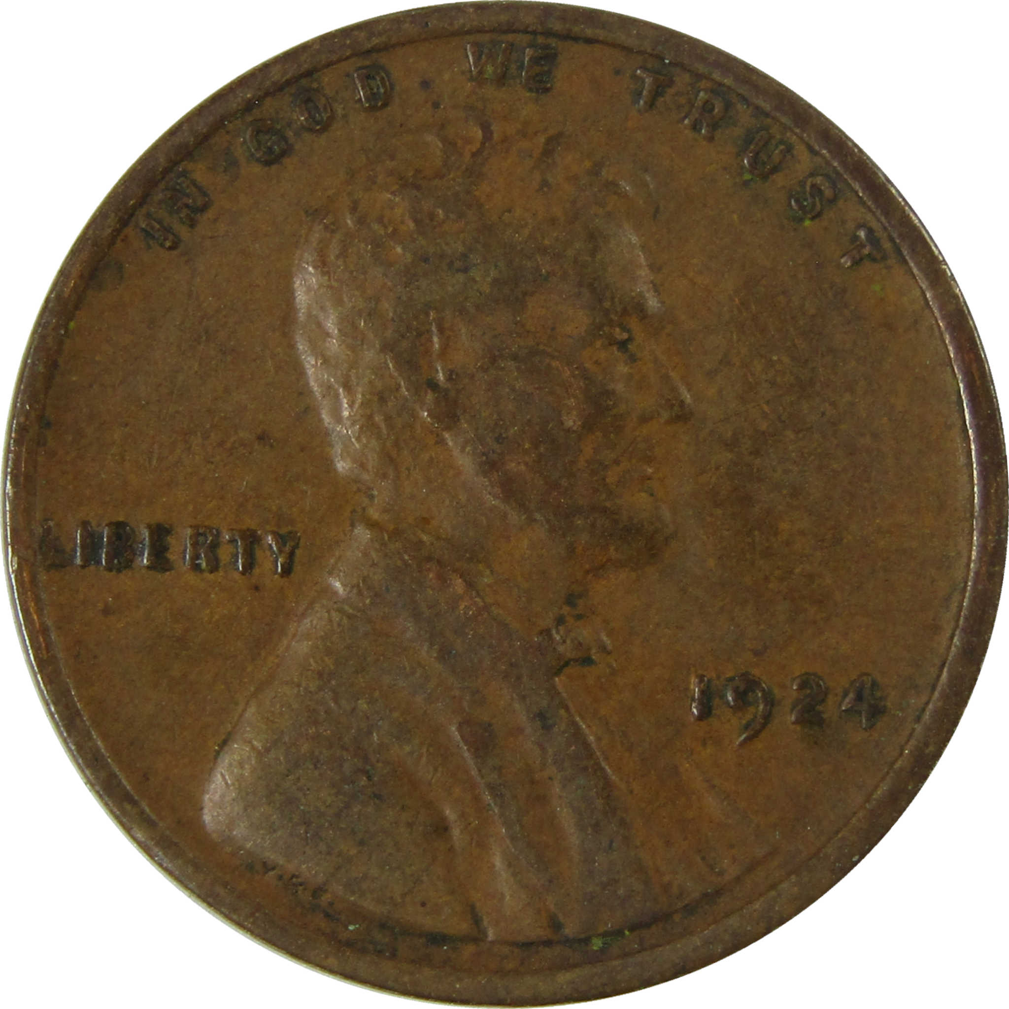 1924 Lincoln Wheat Cent VF Very Fine Penny 1c Coin SKU:I26737