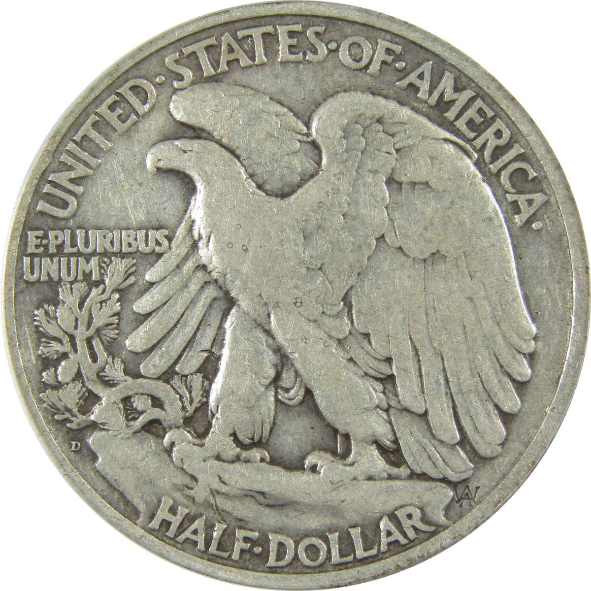1920 D Liberty Walking Silver Half Dollar VF 20 ANACS Coin SKU:I28803