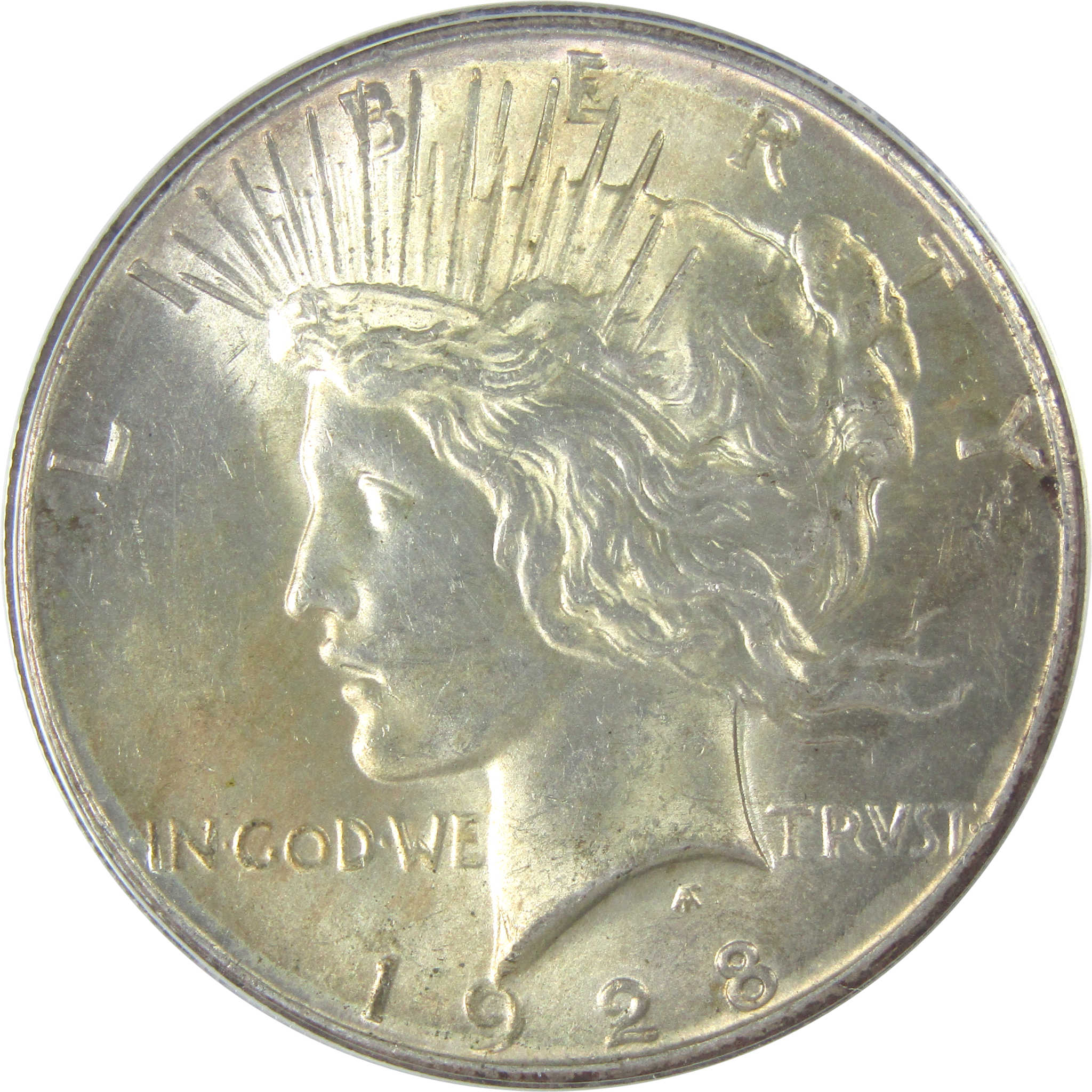 1928 Peace Dollar MS 60 Details ANACS Silver $1 Coin SKU:I16250