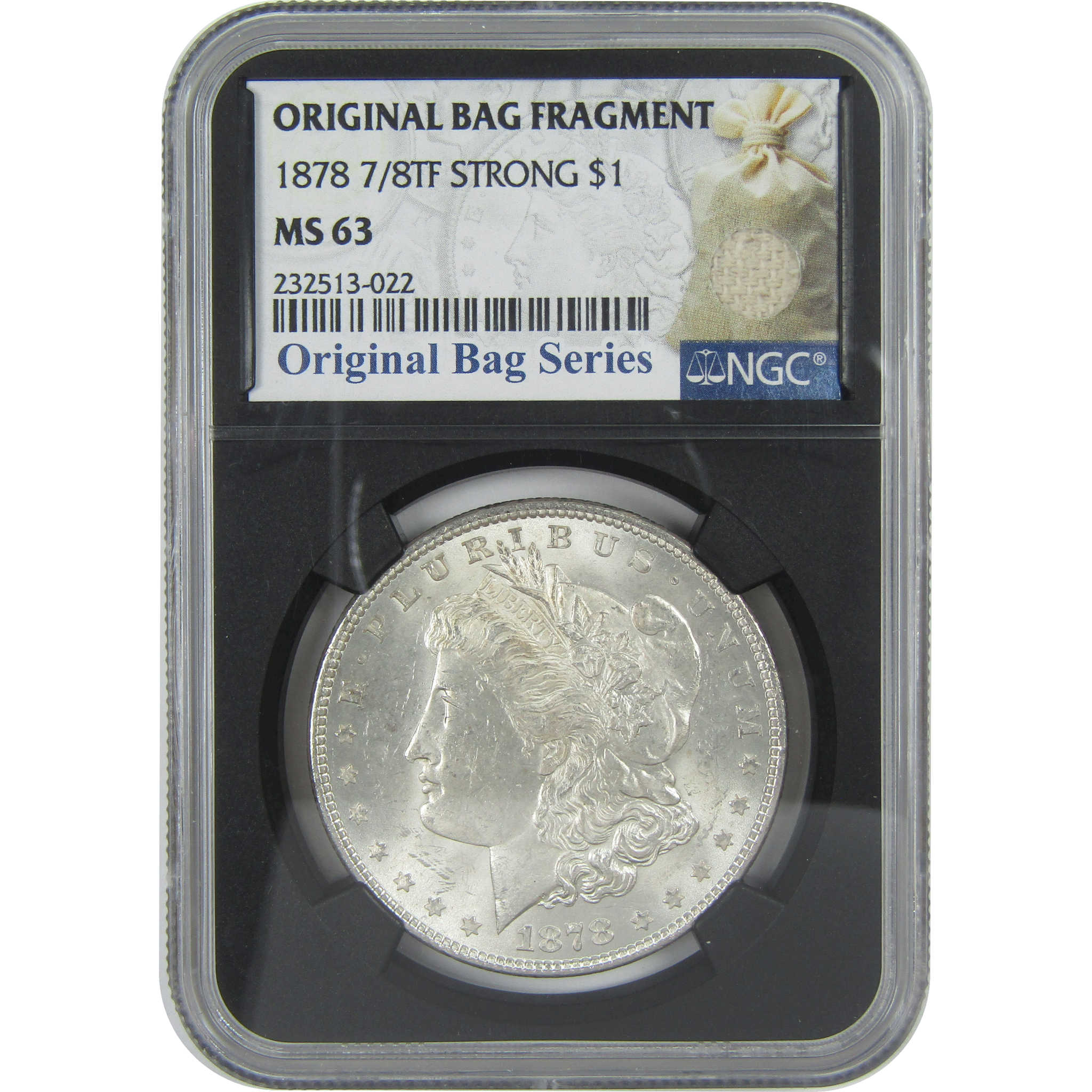 1878 7/8TF Strong Morgan Dollar MS 63 NGC Bag Fragment SKU:I16397 - Morgan coin - Morgan silver dollar - Morgan silver dollar for sale - Profile Coins &amp; Collectibles