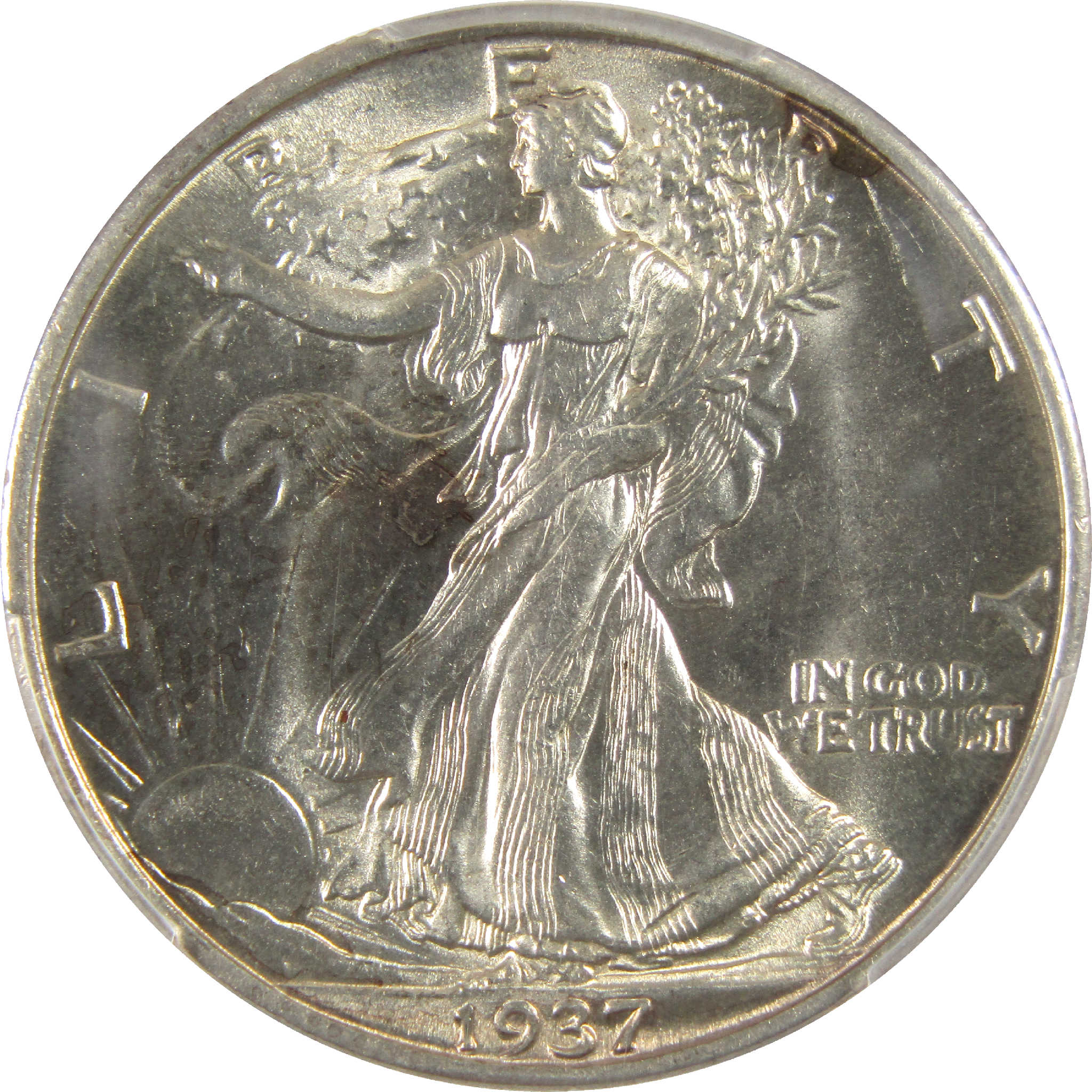 1937 S Liberty Walking Half Dollar MS 63 PCGS Silver 50c SKU:I11596