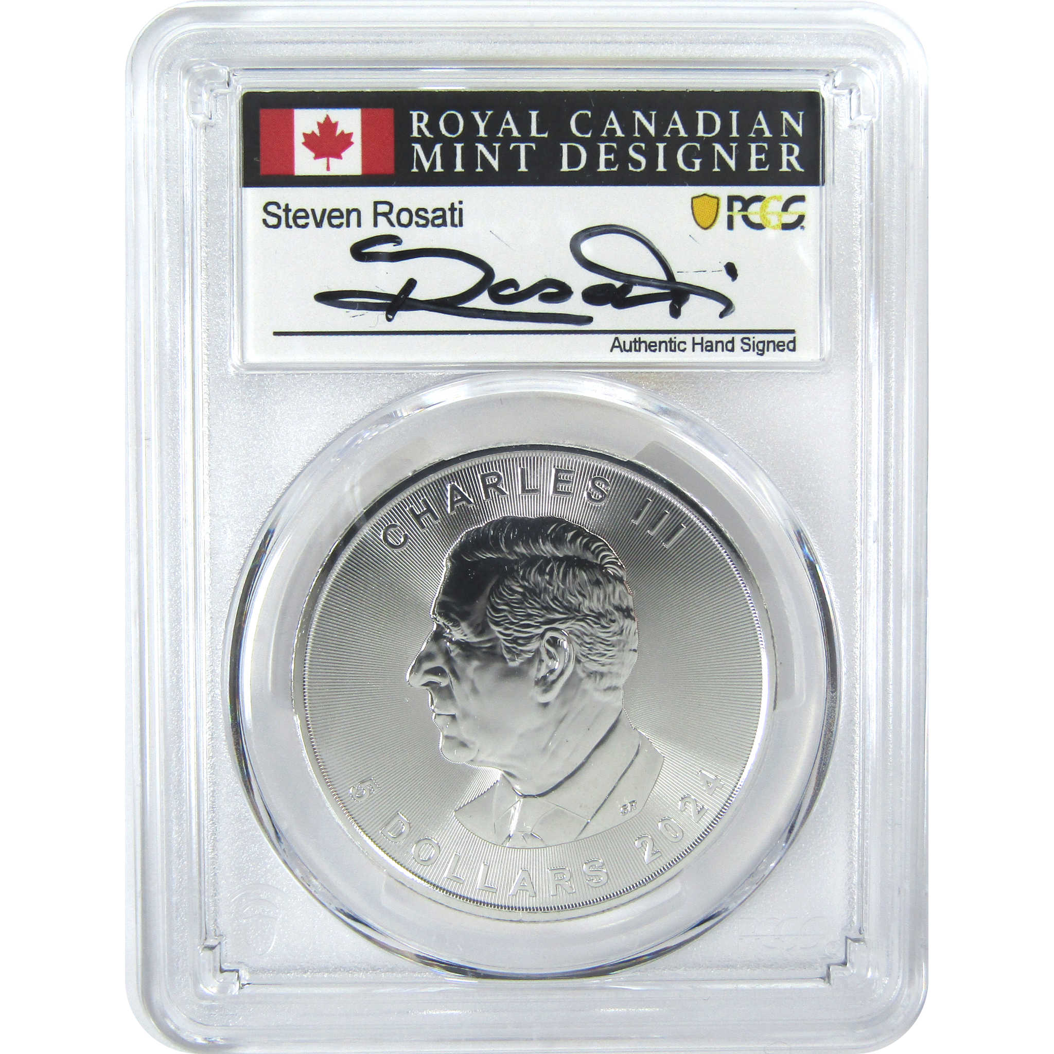 2024 Canadian Maple Leaf BU Gem Uncirculated PCGS 1 oz .9999 Silver $5