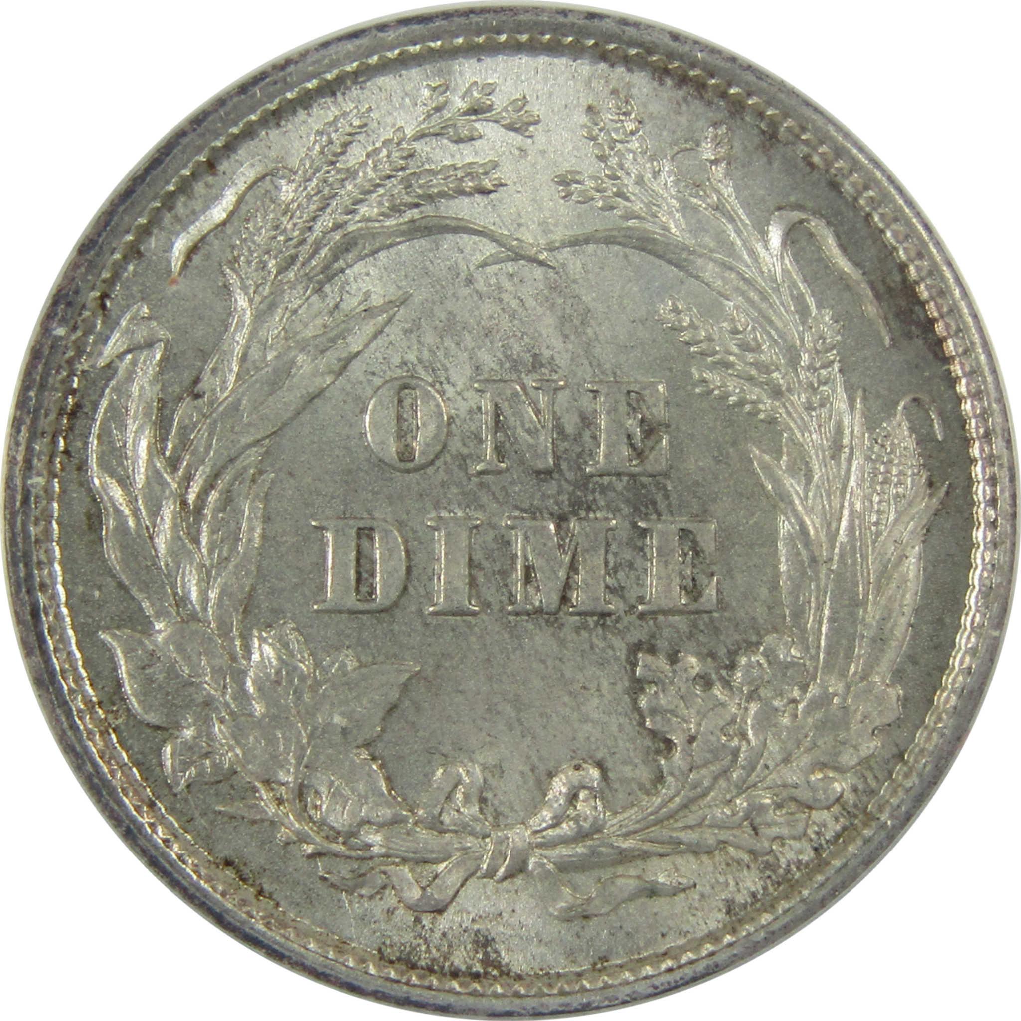 1897 Barber Silver Dime MS 62 ANACS Uncirculated 10c Coin SKU:CP564