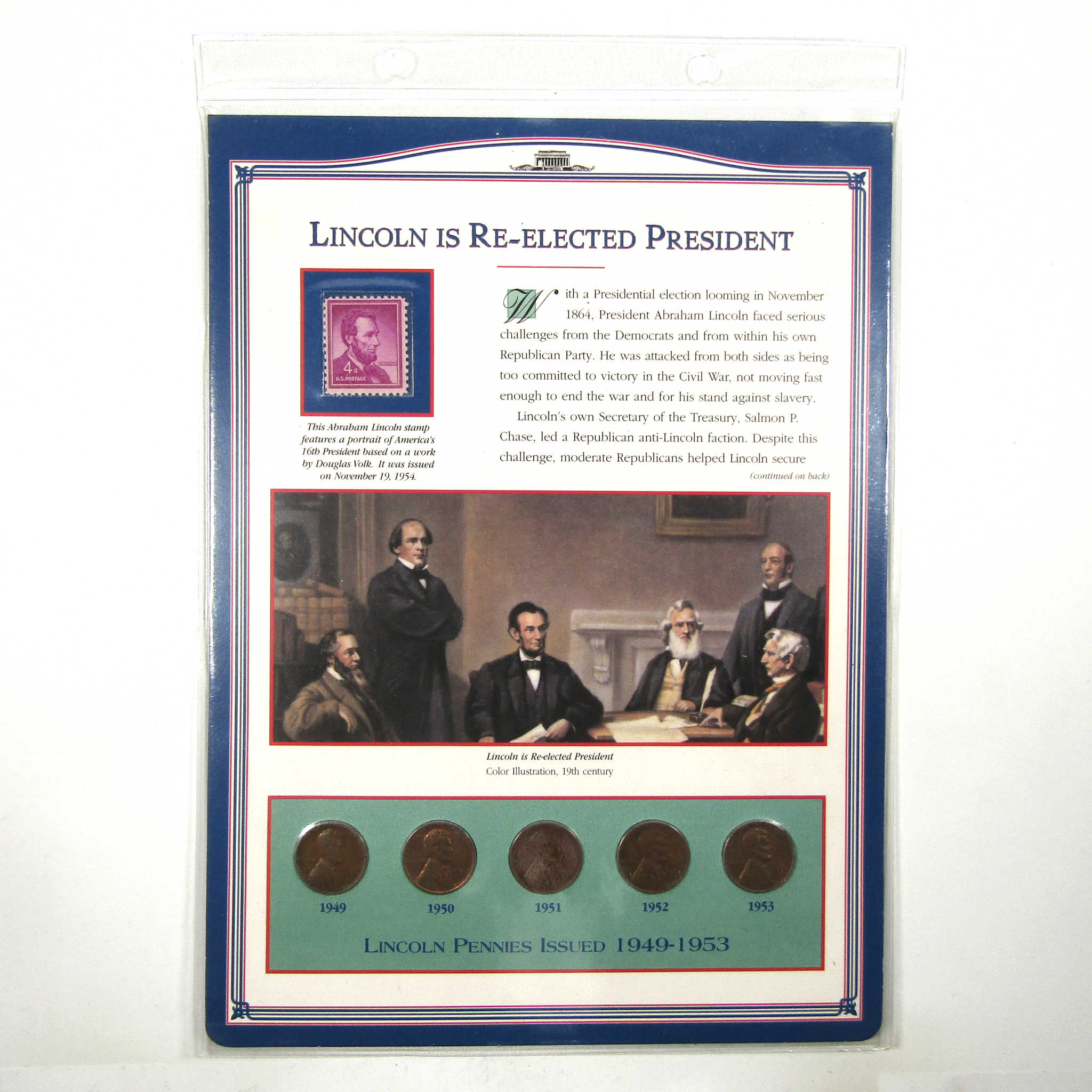 1909-1933,1949-1958 Lincoln Postal Commemorative Inserts SKU:I9103