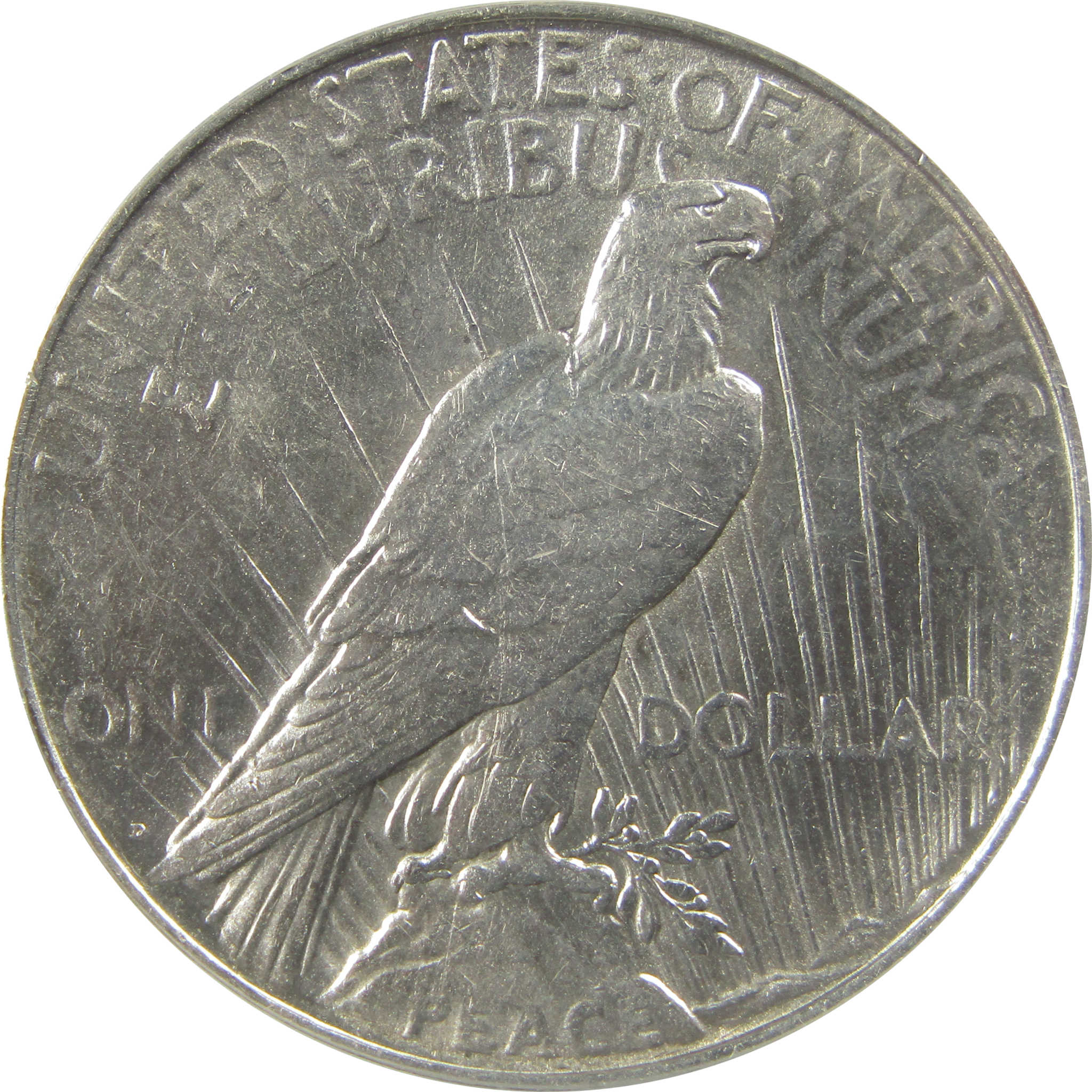 1923 D Peace Dollar AU 50 Details ANACS Silver $1 Coin SKU:I22368