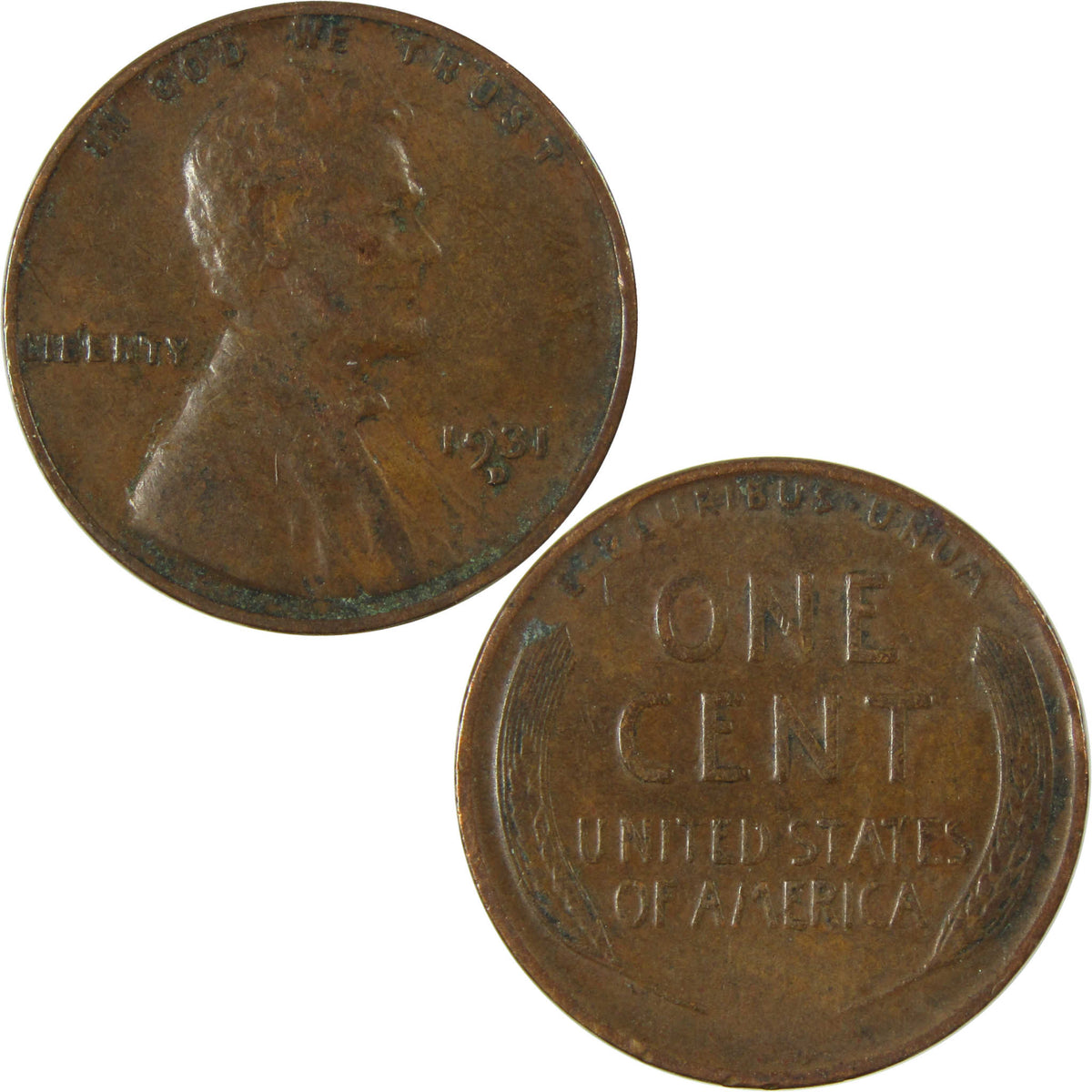 1931 D Lincoln Wheat Cent VF Very Fine Penny 1c Coin SKU:I27313