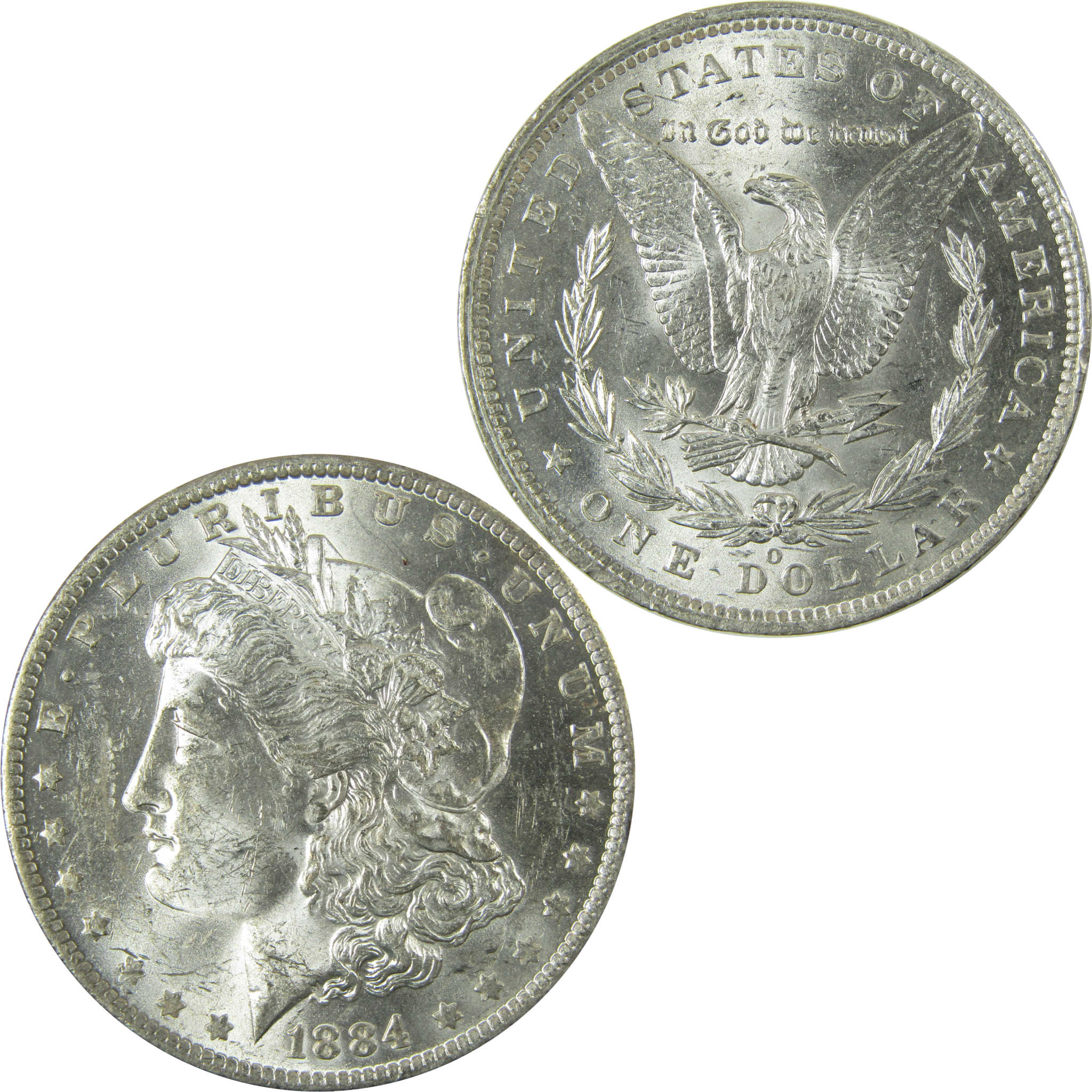 1884 O Morgan Silver Dollar AU About Uncirculated $1 Coin SKU:CP1646