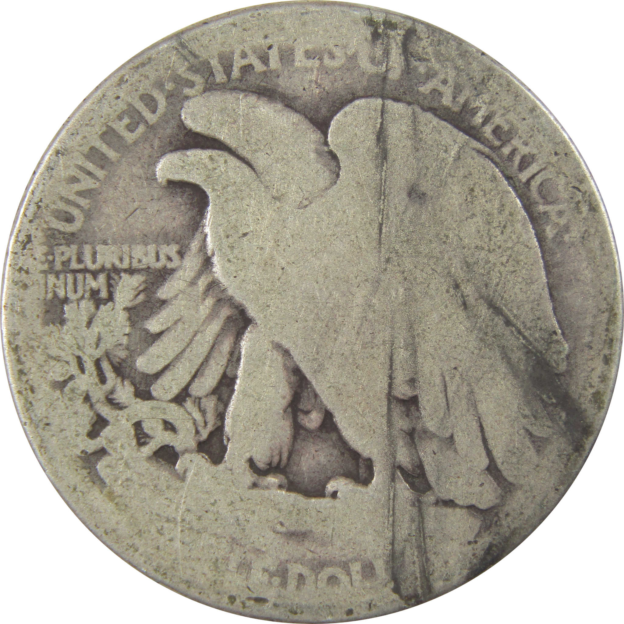 1921 S Liberty Walking Silver Half Dollar AG About Good SKU:I24109