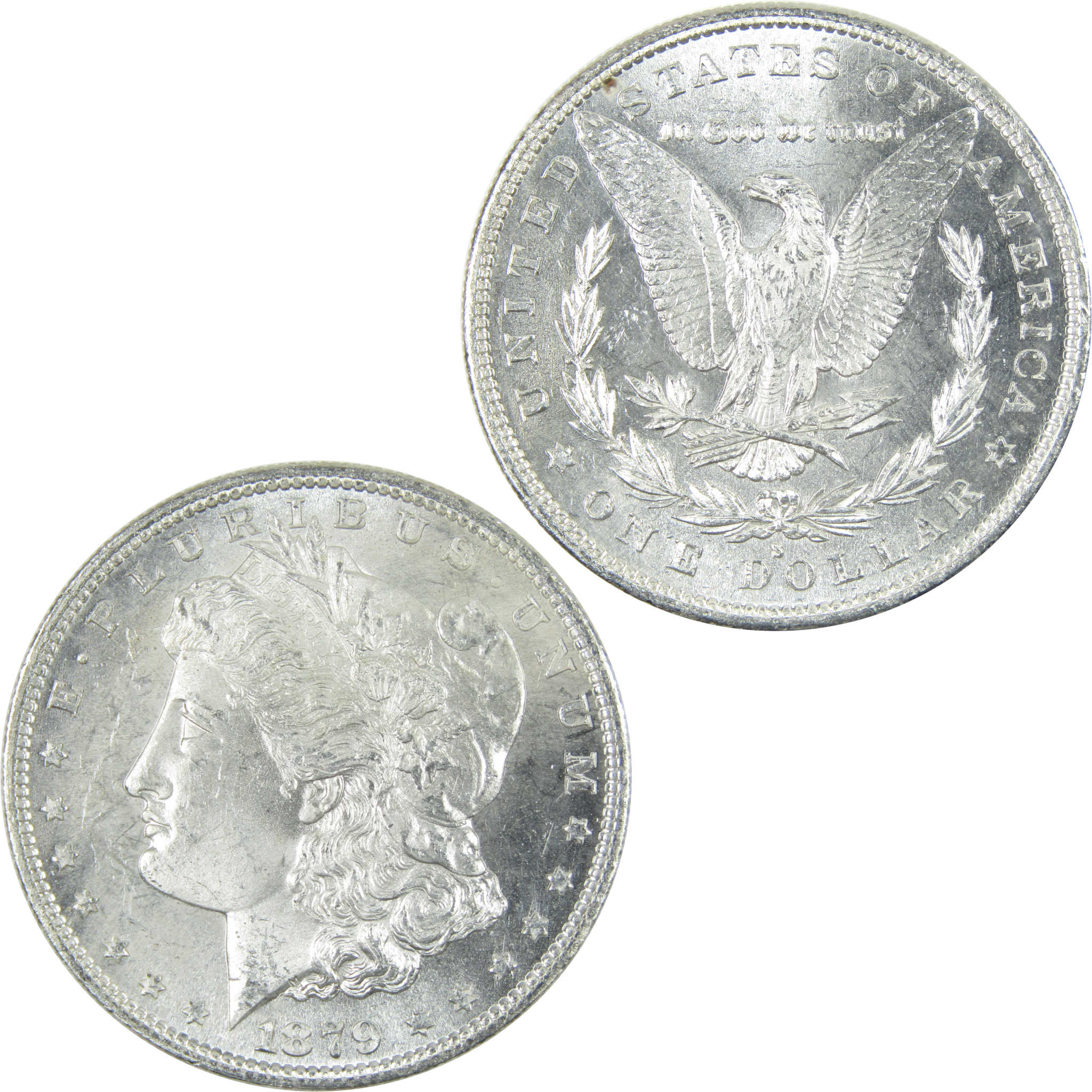 1879 S Morgan Dollar Uncirculated Silver $1 Coin SKU:I15152 - Morgan coin - Morgan silver dollar - Morgan silver dollar for sale - Profile Coins &amp; Collectibles