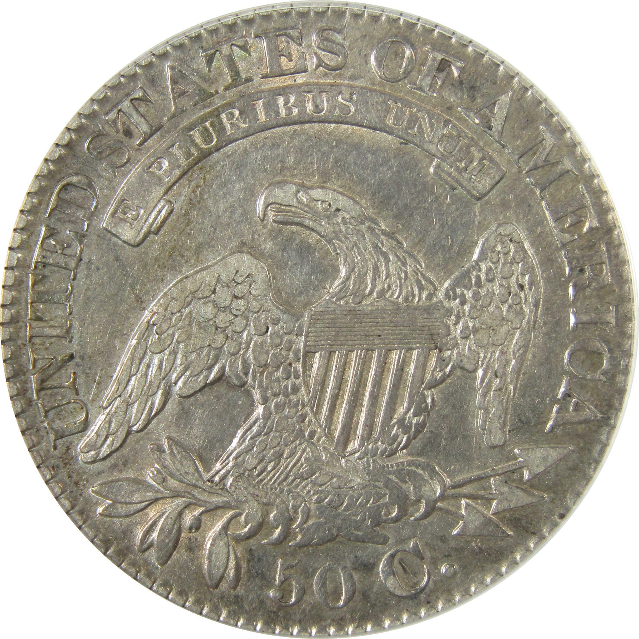 1828 Sq Base 2 Sm 8's Capped Bust 50c VF 35 Details ANACS SKU:I25401