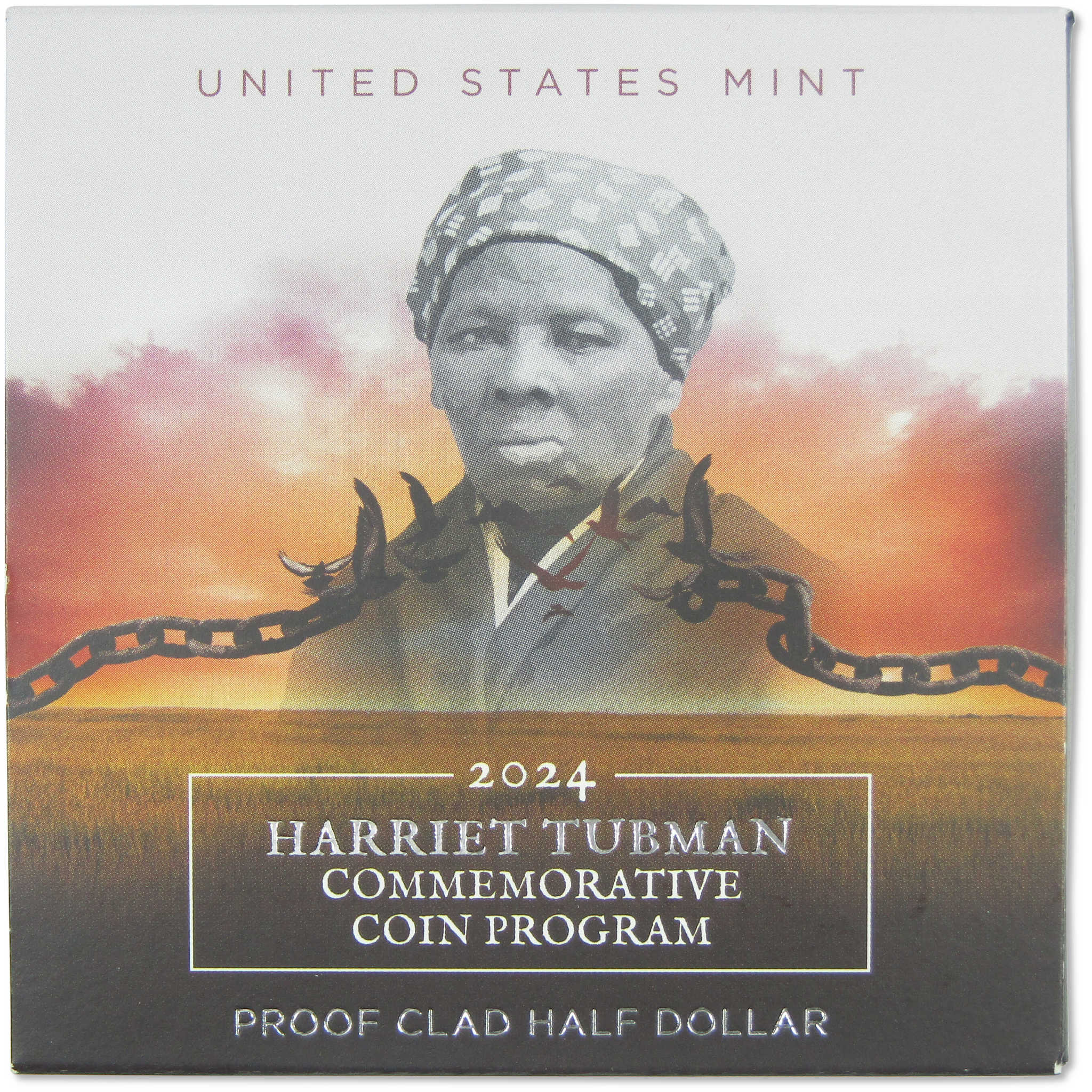 Harriet Tubman Commemorative Half Dollar 2024 S Clad 50c Proof OGP COA