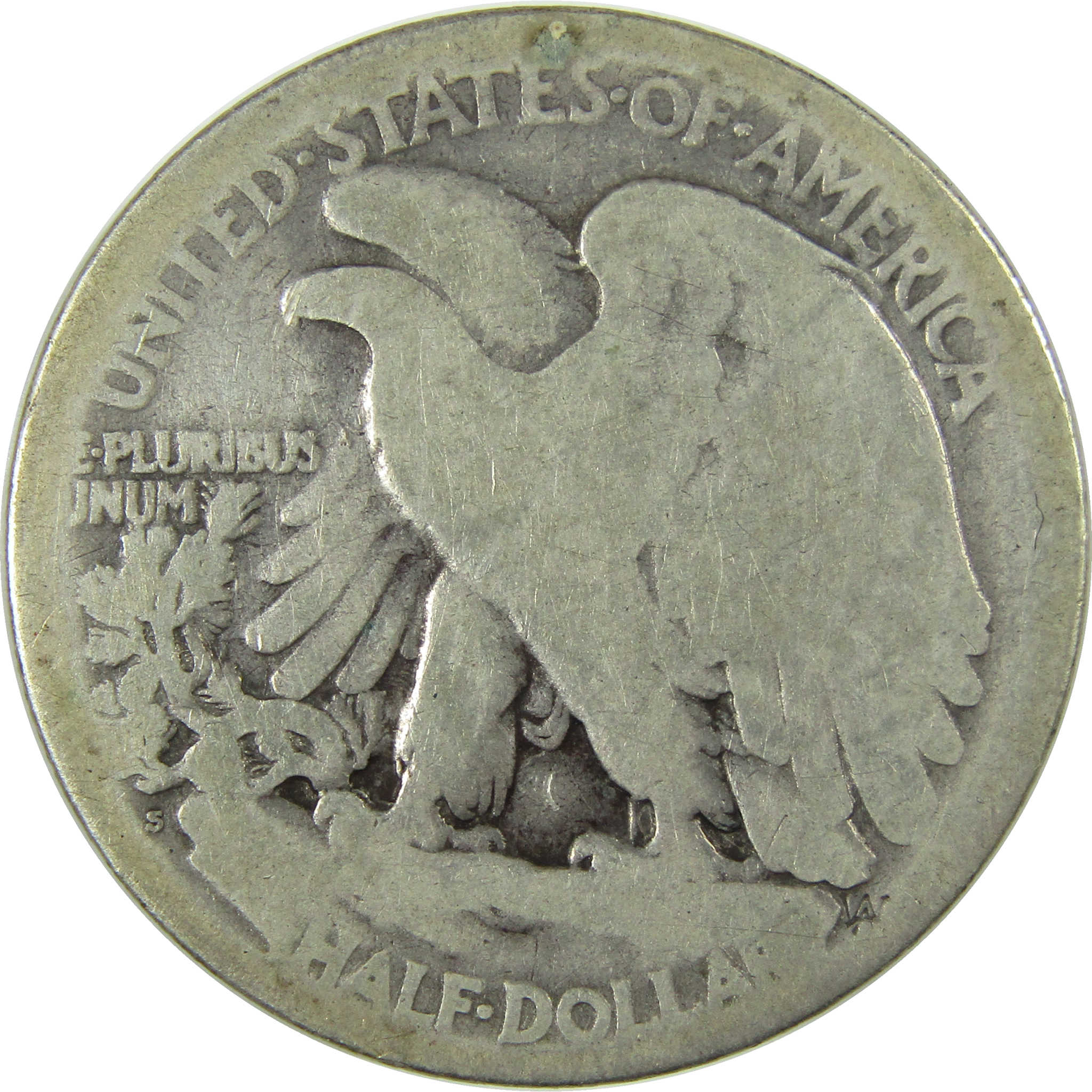 1921 S Liberty Walking Silver Half Dollar AG About Good SKU:I27819
