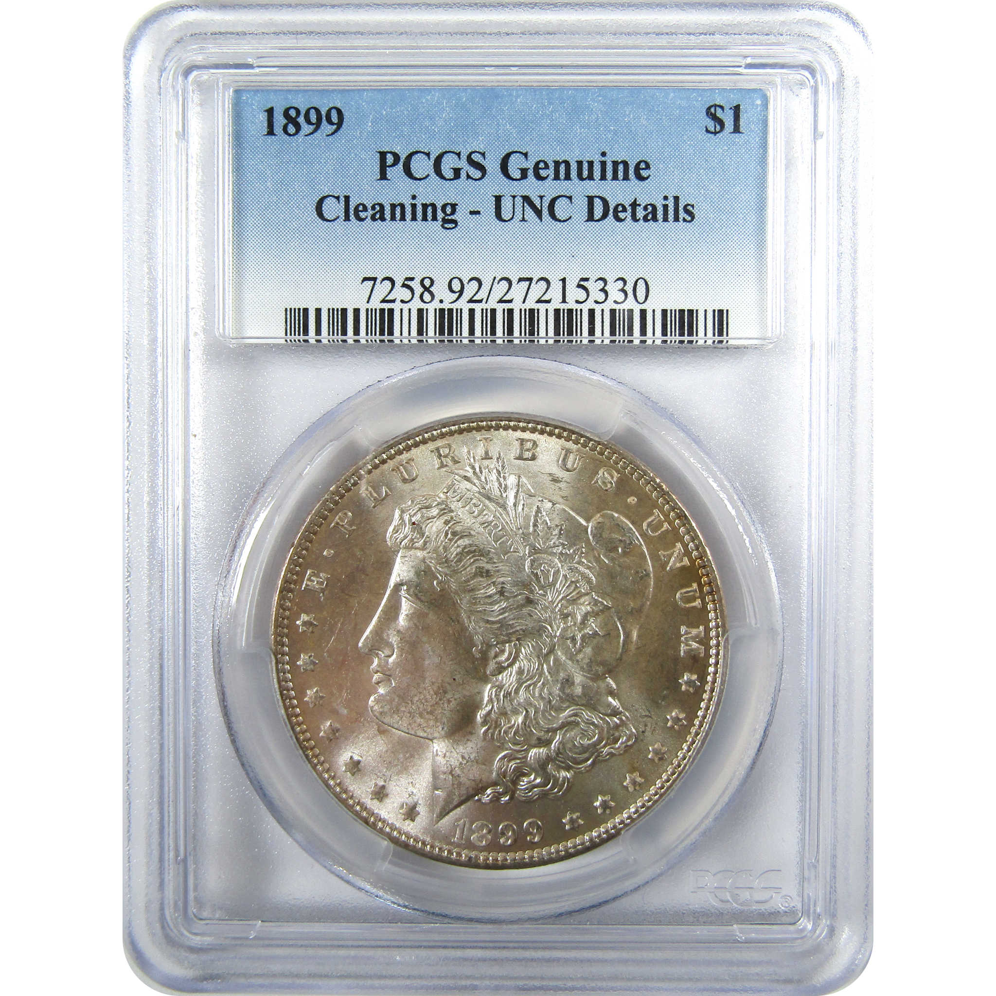 1899 Morgan Silver Dollar Uncirculated Details PCGS SKU:CP1045