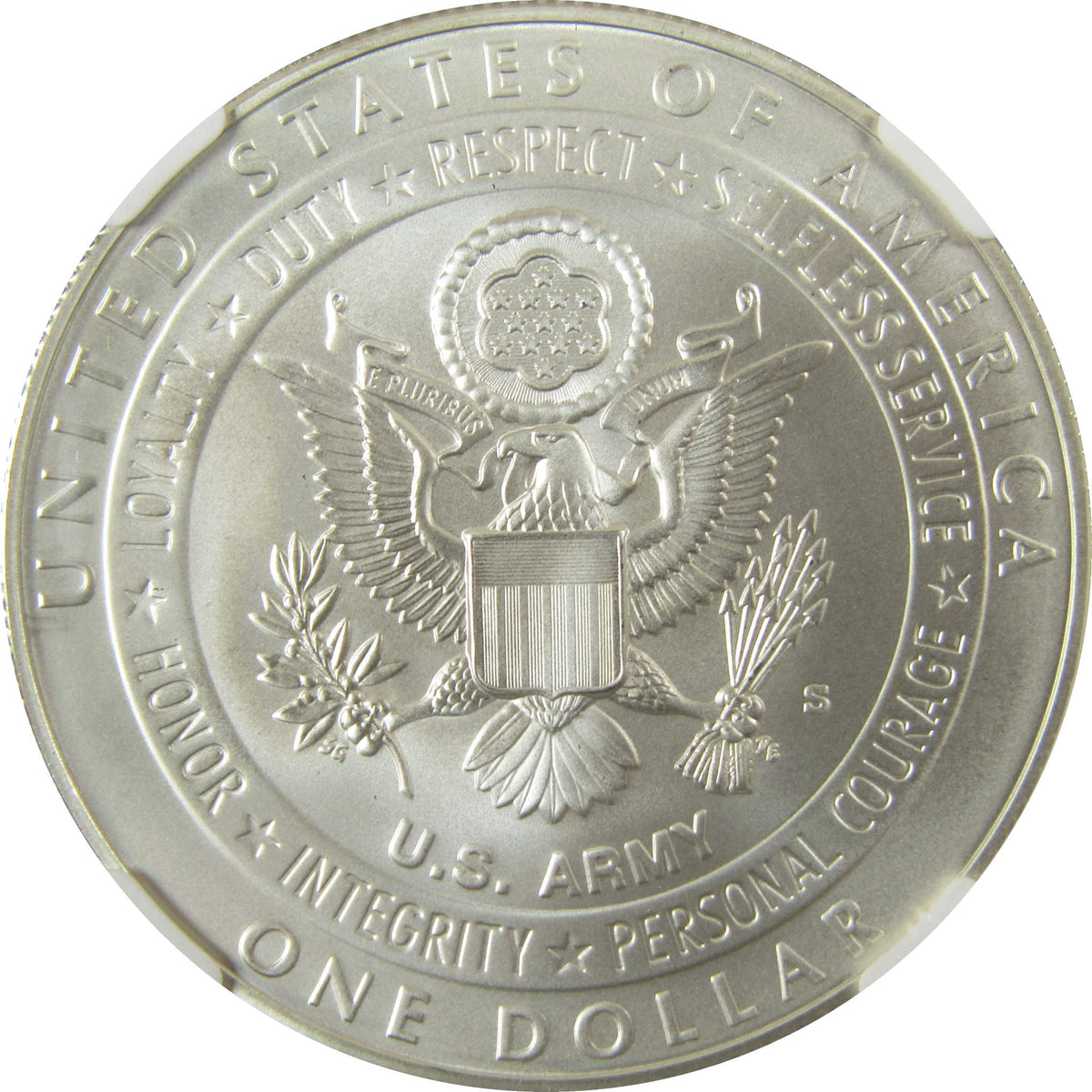 2011 S U.S. Army Commemorative Silver $1 MS 70 NGC SKU:CP1657