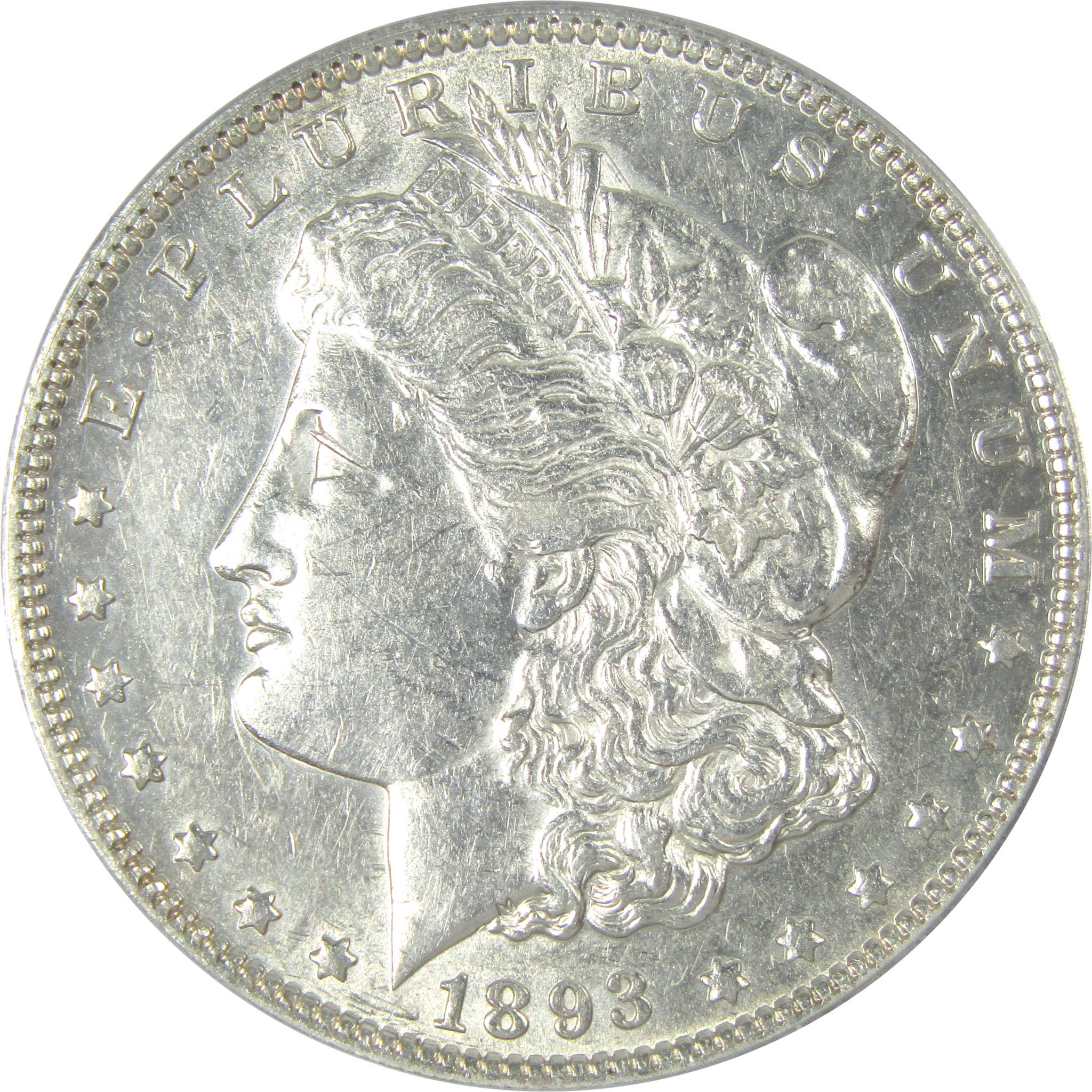 1893 Morgan Dollar AU 50 Details ANACS Silver $1 Coin SKU:I16207 - Morgan coin - Morgan silver dollar - Morgan silver dollar for sale - Profile Coins &amp; Collectibles