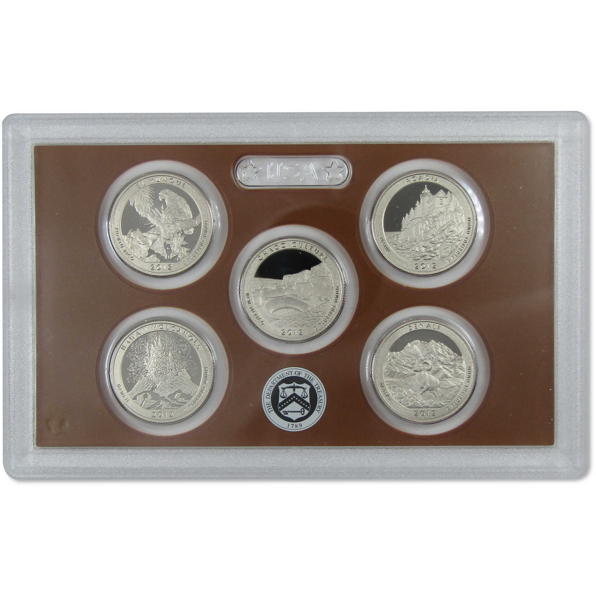 2012 America the Beautiful Quarter Clad Proof Set U.S. Mint OGP COA