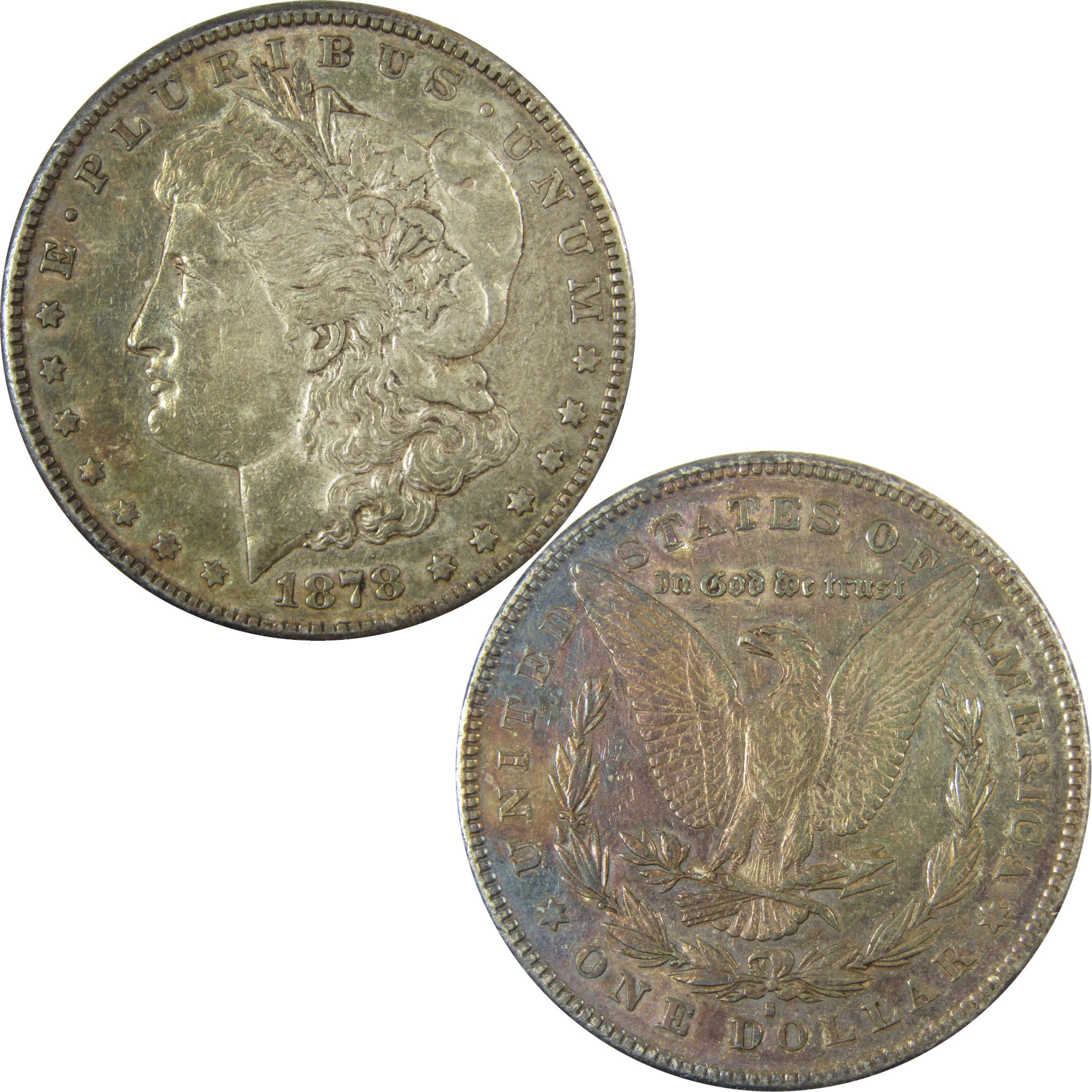 1878 S Morgan Silver Dollar XF EF Extremely Fine $1 Coin SKU:CP1631