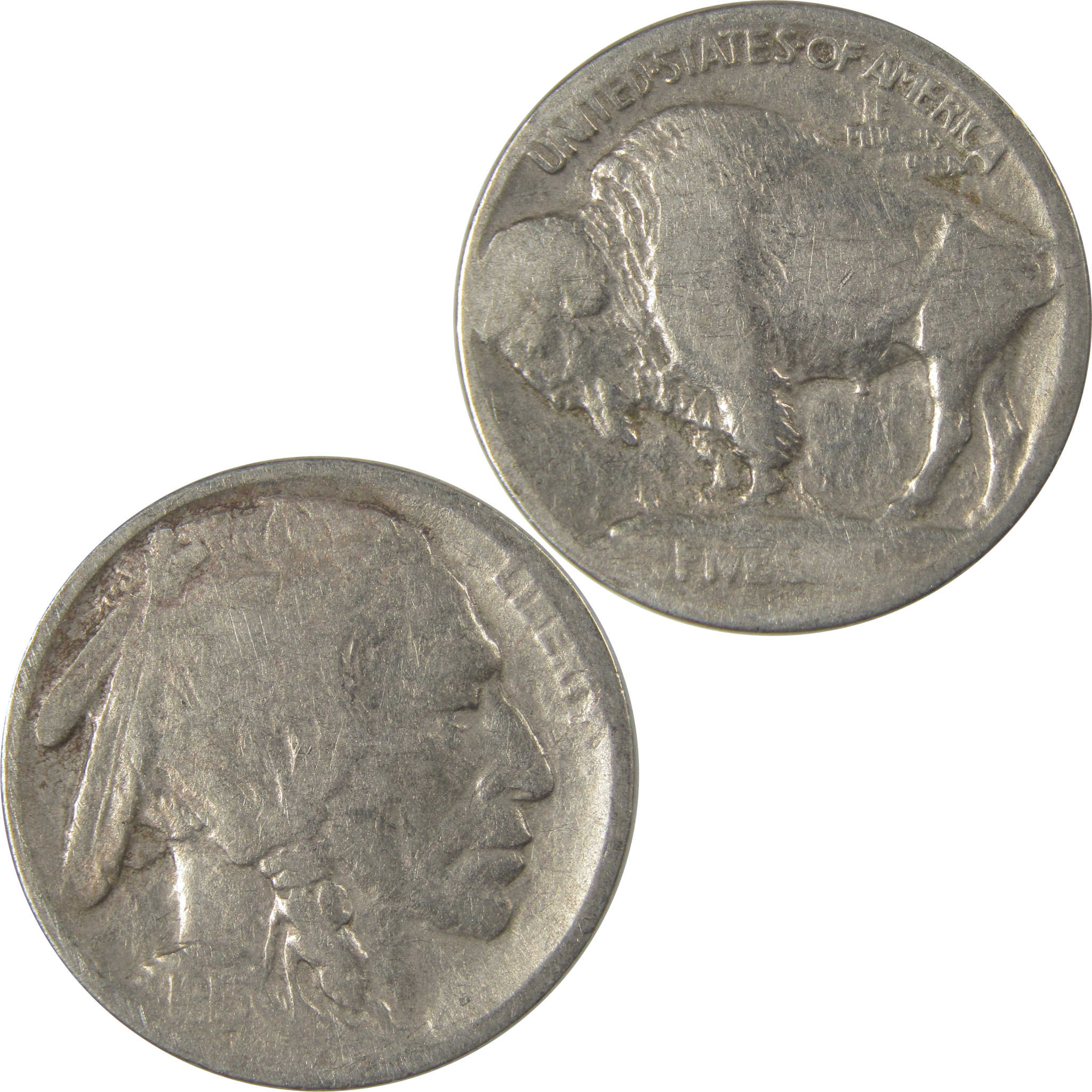 1913 S Type 1 Indian Head Buffalo Nickel AG About Good SKU:I22848