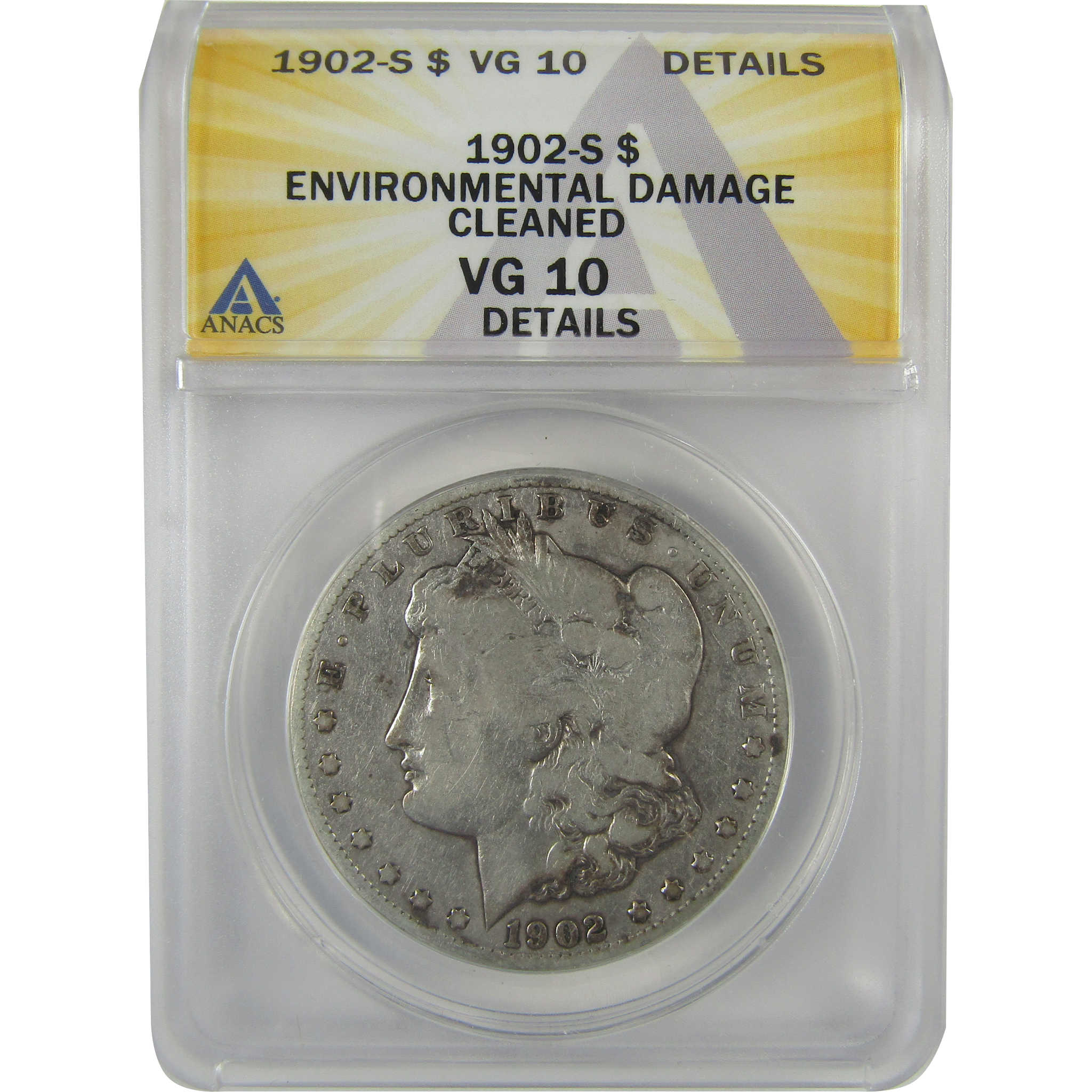 1902 S Morgan Dollar VG 10 Details ANACS Silver $1 Coin SKU:I21666 - Morgan coin - Morgan silver dollar - Morgan silver dollar for sale - Profile Coins &amp; Collectibles