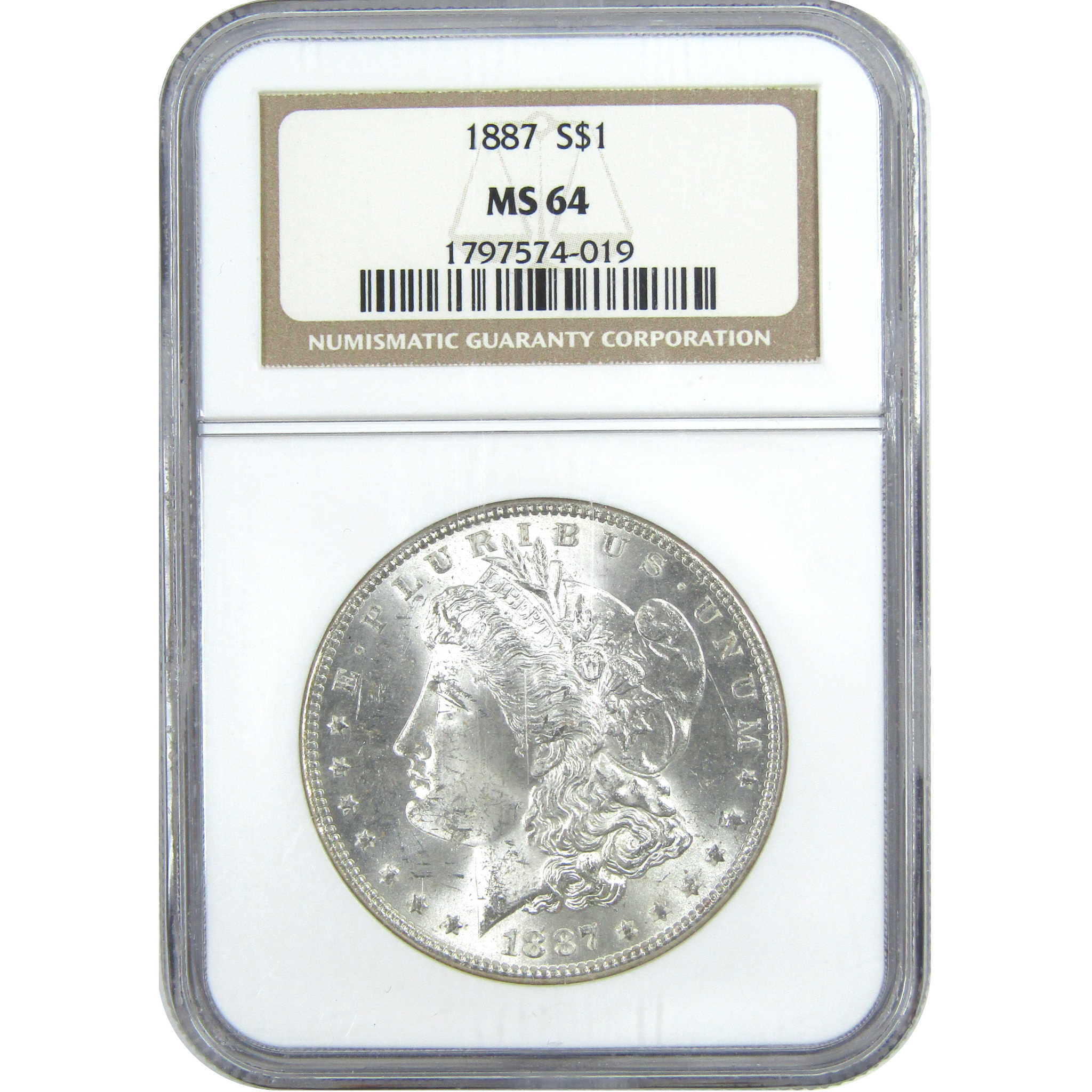 1887 Morgan Dollar MS 64 NGC Silver $1 Uncirculated Coin SKU:I15680 - Morgan coin - Morgan silver dollar - Morgan silver dollar for sale - Profile Coins &amp; Collectibles