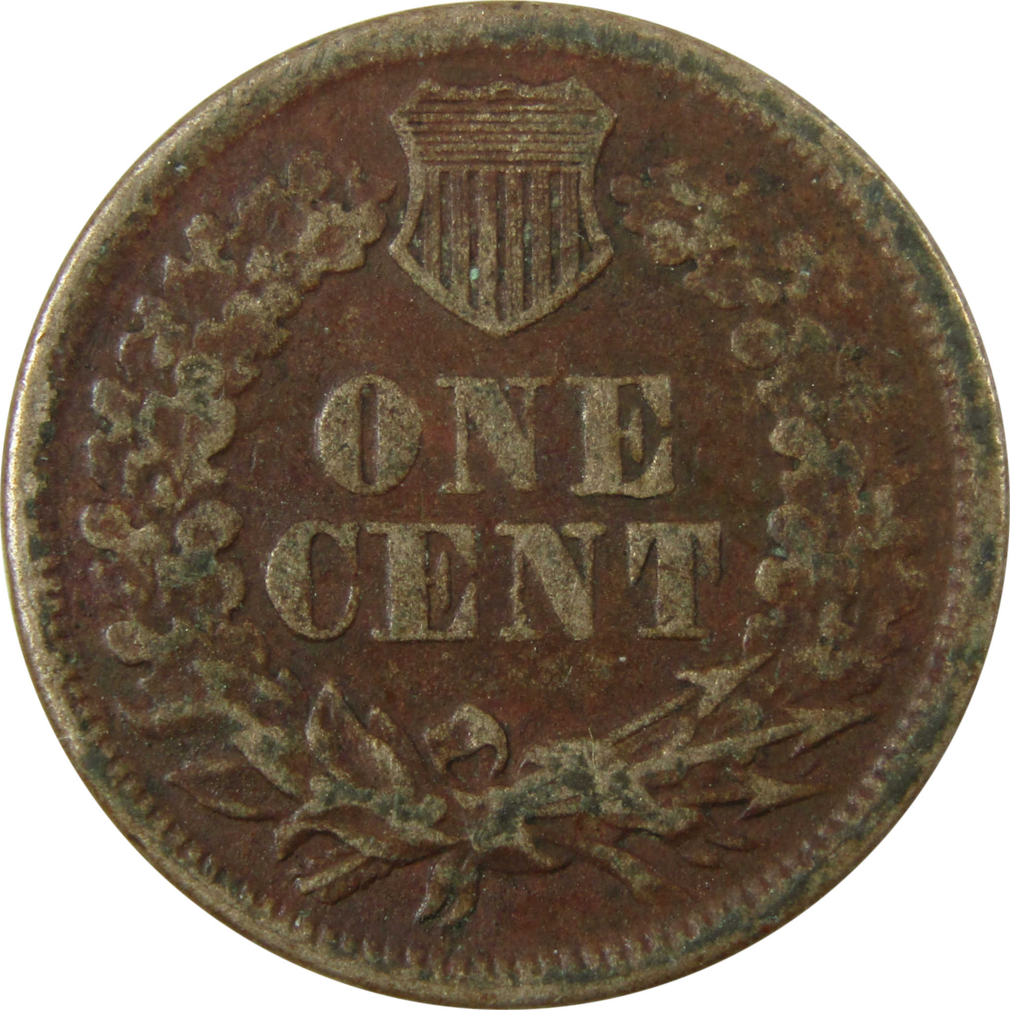 1860 Pointed Bust Indian Head Cent F Fine Details Penny SKU:CP1162