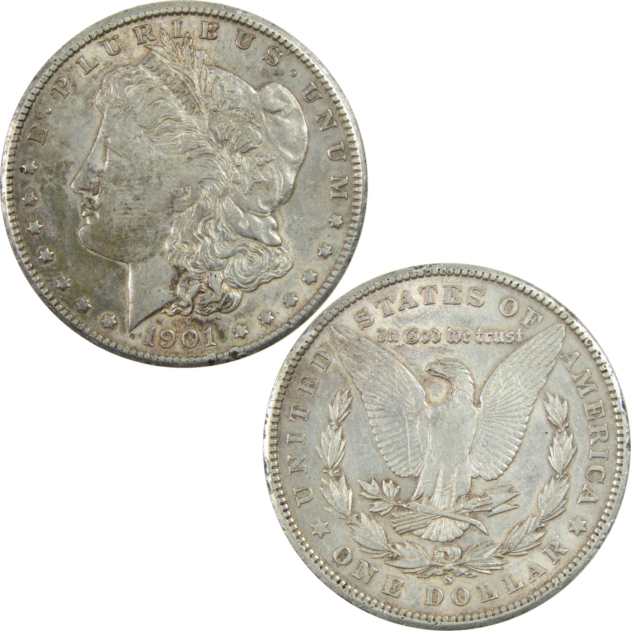 1901 S Morgan Dollar XF EF Extremely Fine Silver $1 Coin SKU:I13367 - Morgan coin - Morgan silver dollar - Morgan silver dollar for sale - Profile Coins &amp; Collectibles