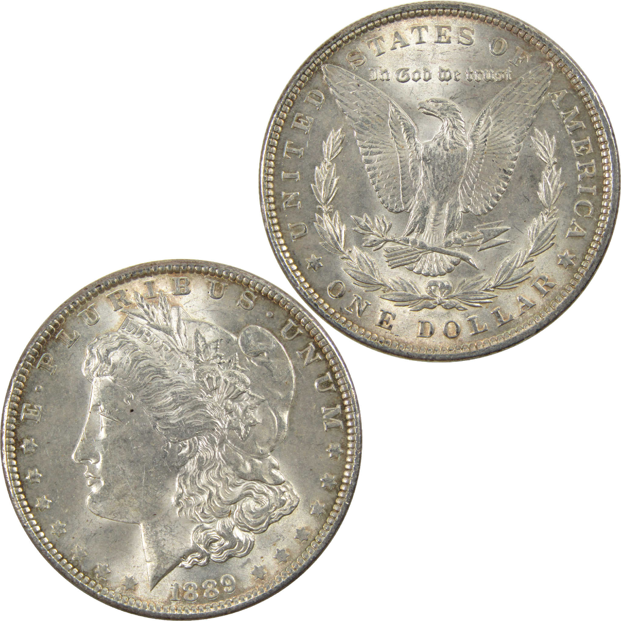 1889 Morgan Dollar CH AU Choice About Uncirculated Silver $1 Coin - Morgan coin - Morgan silver dollar - Morgan silver dollar for sale - Profile Coins &amp; Collectibles