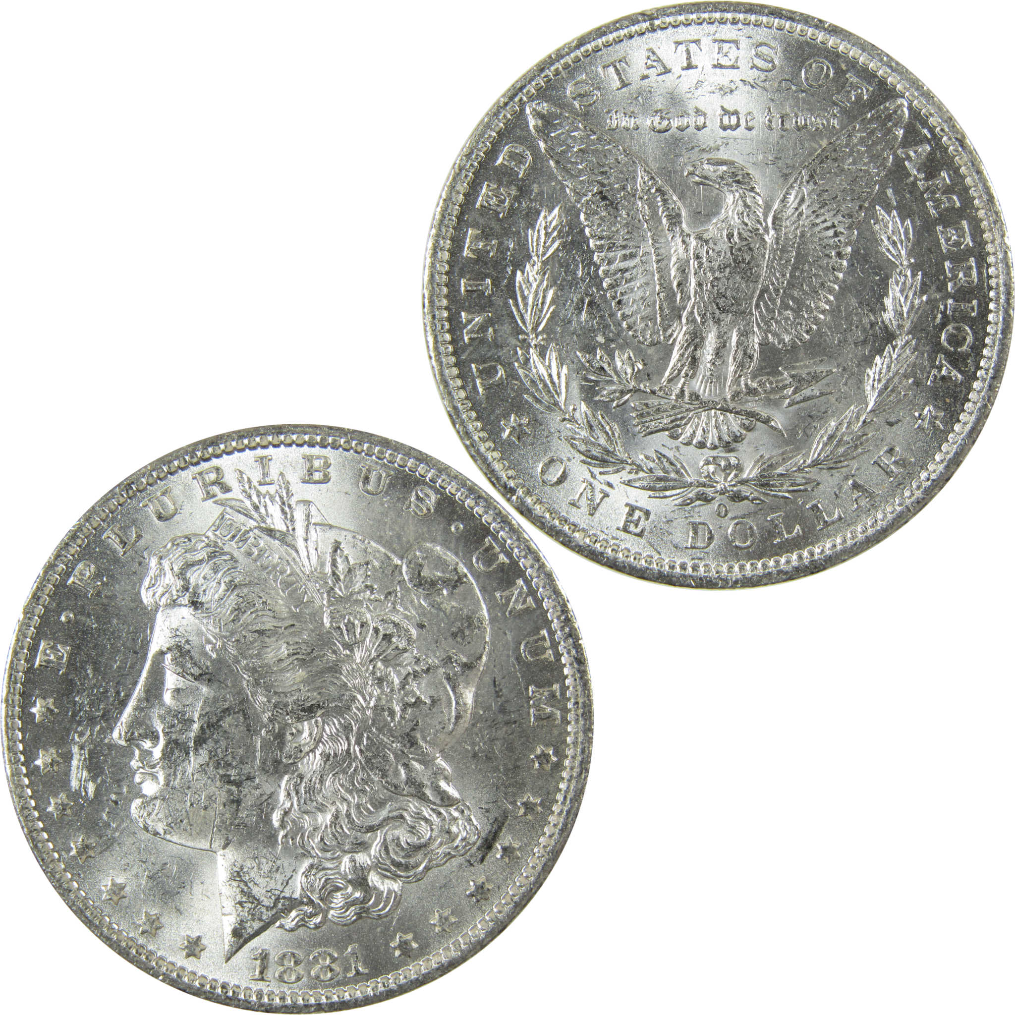 1881 O Morgan Silver Dollar Uncirculated Mint State $1 Coin SKU:I27695