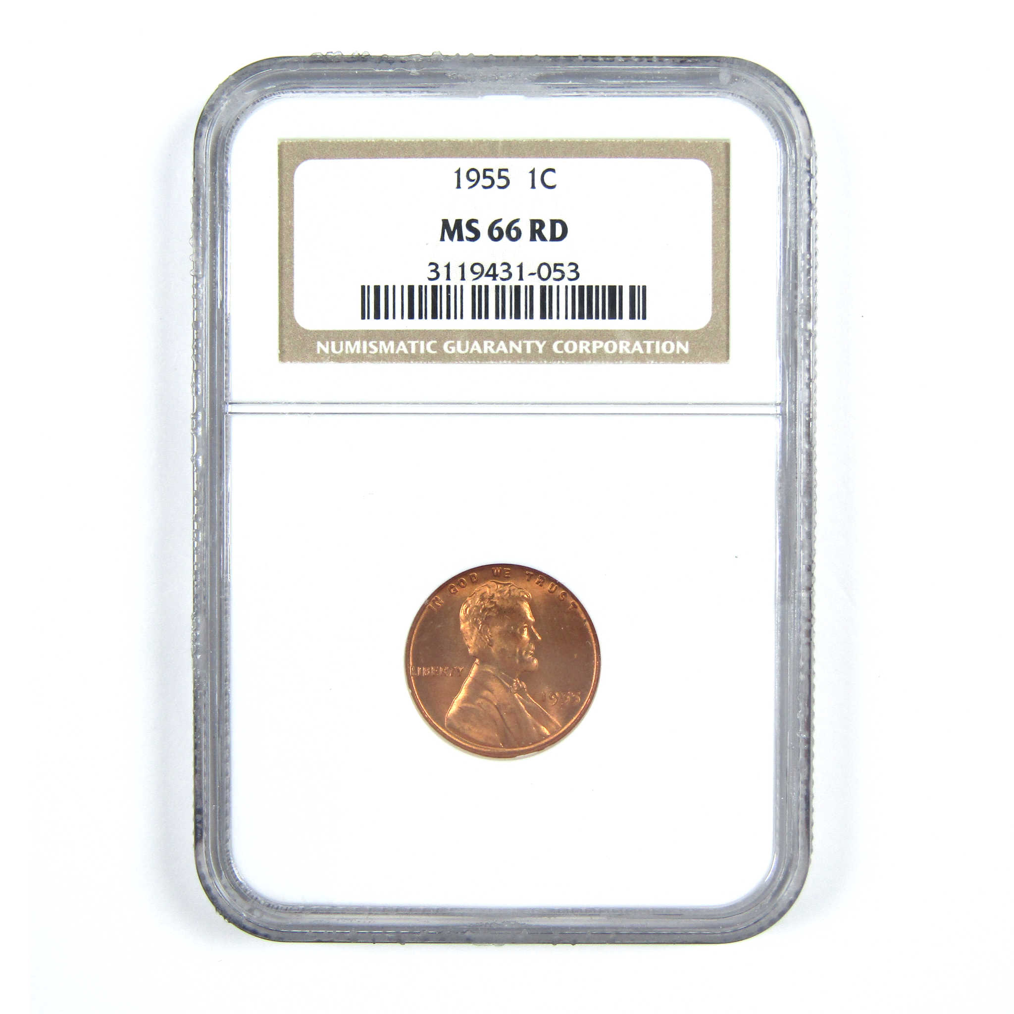 1955 Lincoln Wheat Cent MS 66 RD NGC Penny 1c Uncirculated SKU:CPC7365