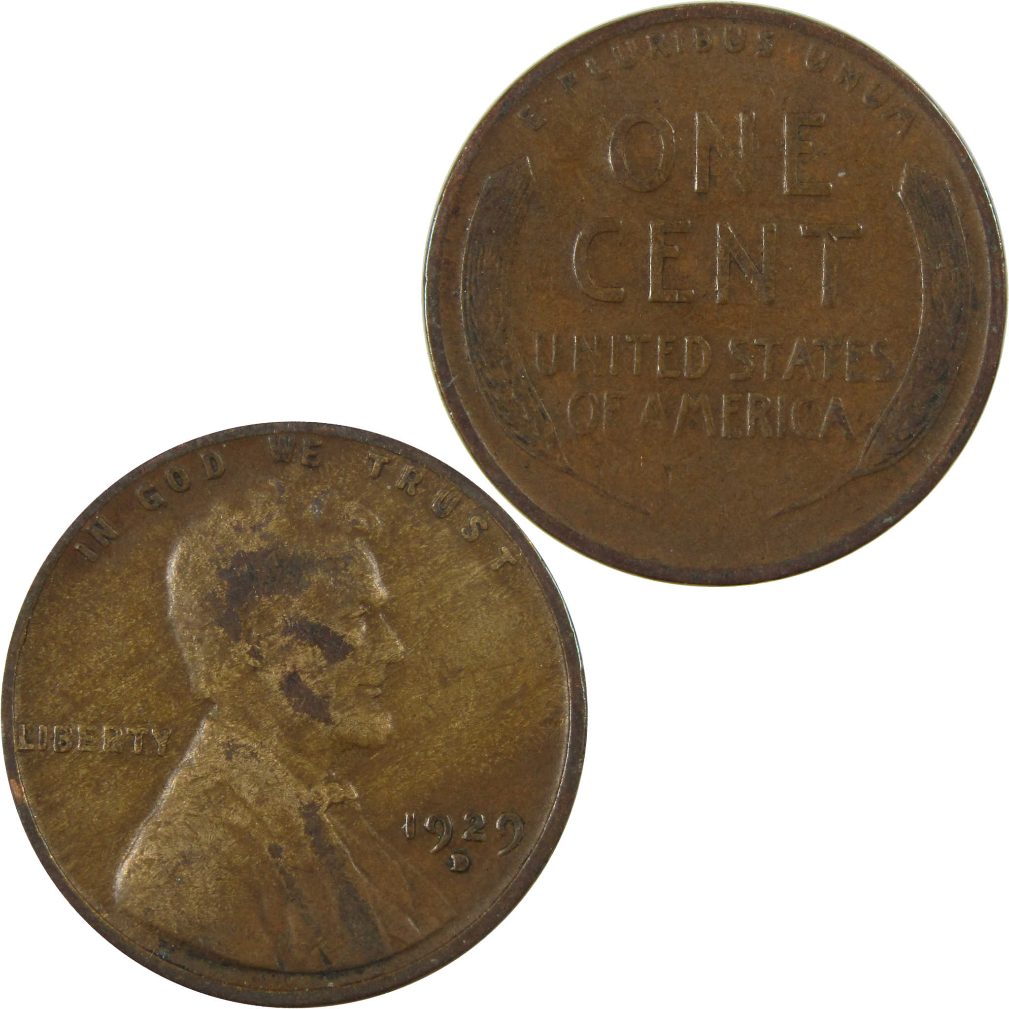 1929 D Lincoln Wheat Cent VG Very Good Penny 1c Coin SKU:I27205