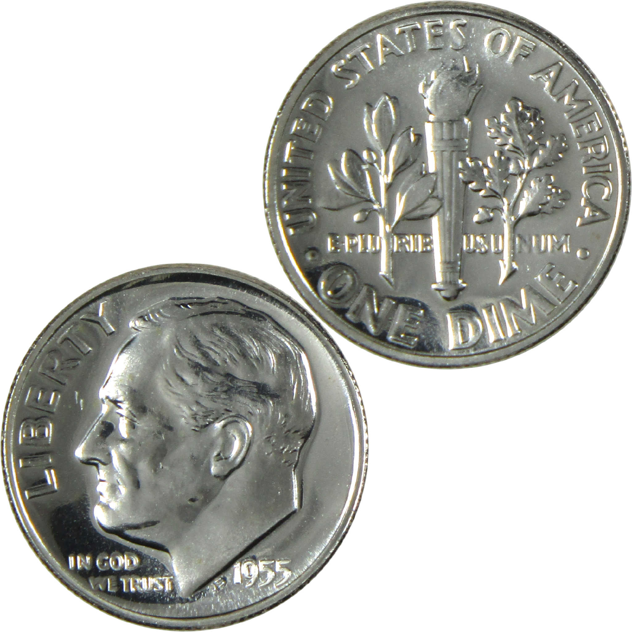 1955 Roosevelt Silver Dime Proof 10c Coin Collectible