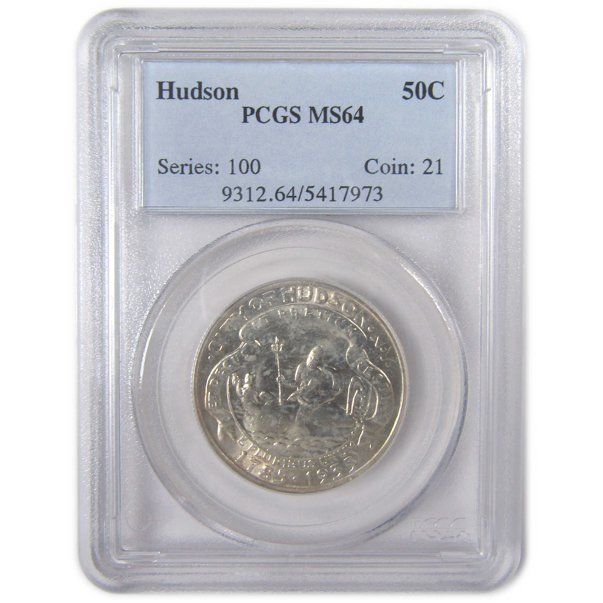 Hudson New York Commemorative Half Dollar 1935 MS 64 PCGS SKU:I16859