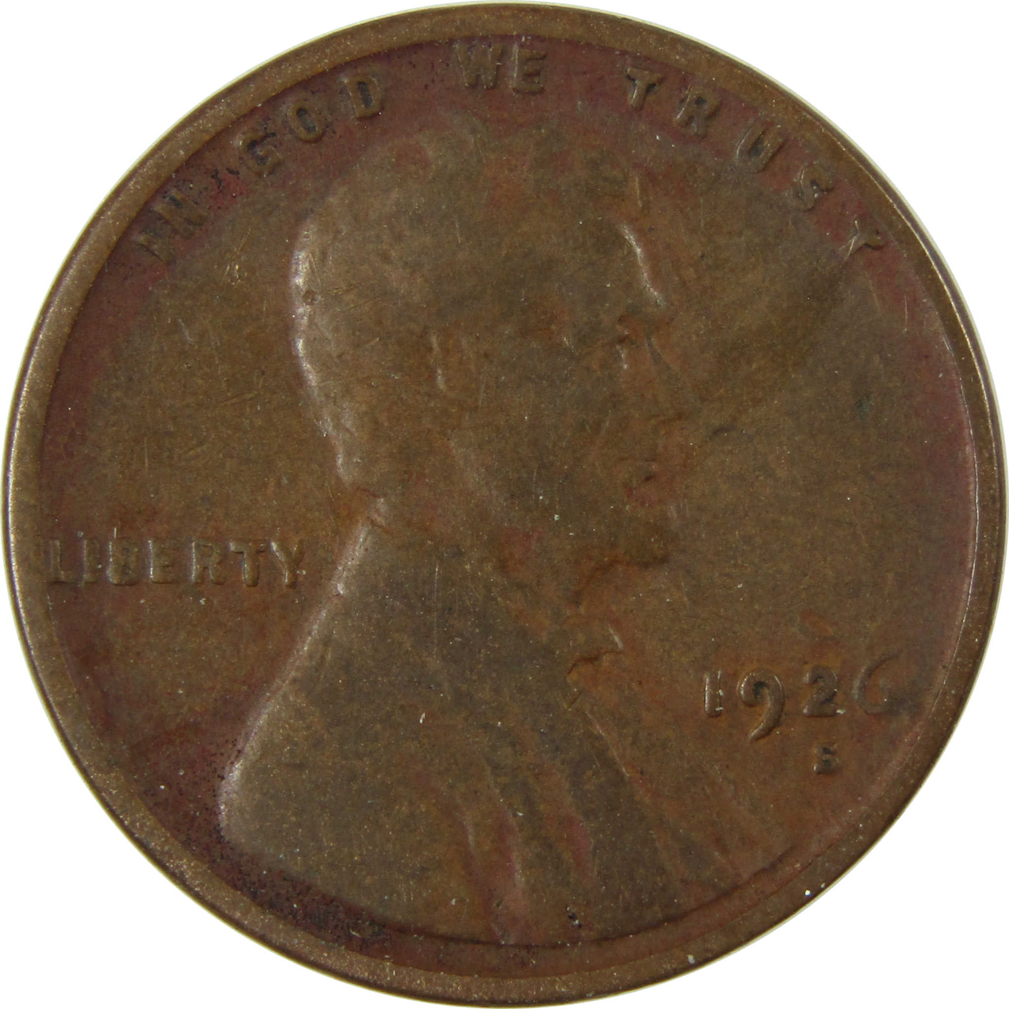 1926 S Lincoln Wheat Cent G Good Penny 1c Coin SKU:I26474