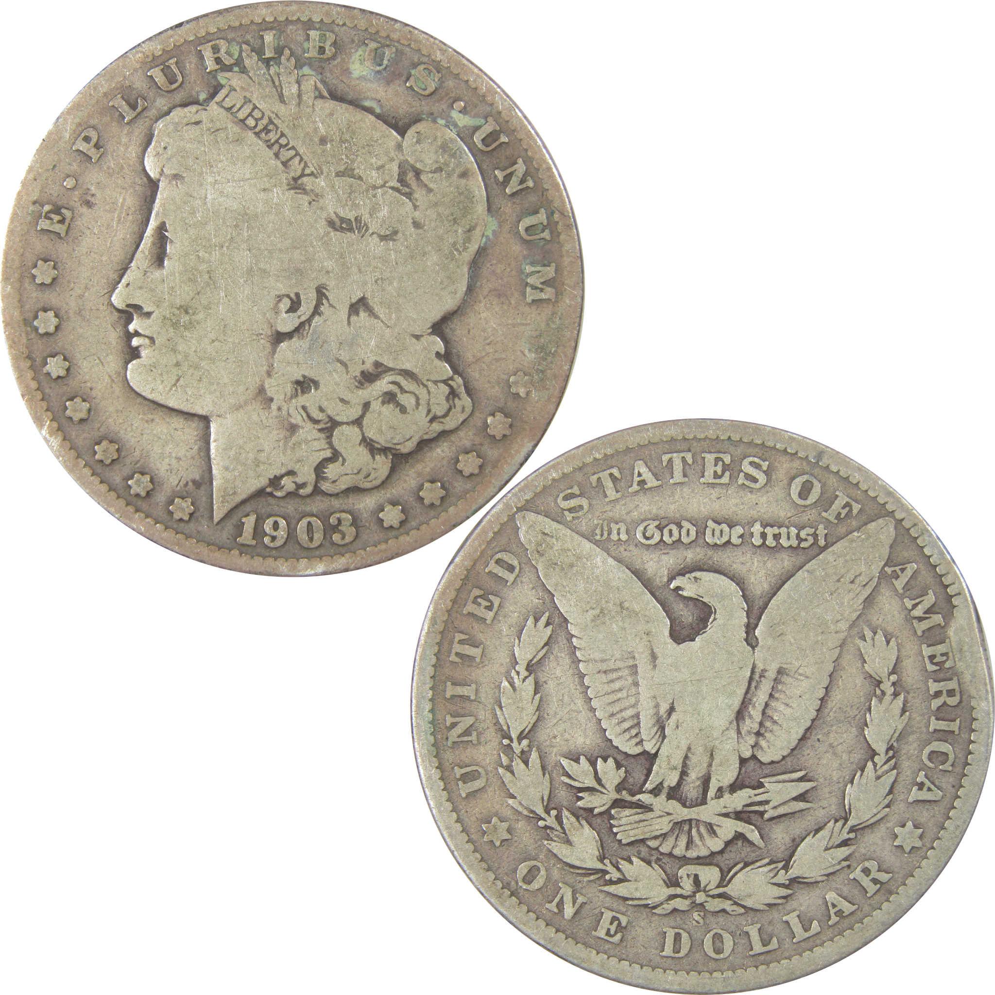 1903 S Morgan Silver Dollar G Good $1 Coin Collectible SKU:I24211 - Morgan coin - Morgan silver dollar - Morgan silver dollar for sale - Profile Coins &amp; Collectibles