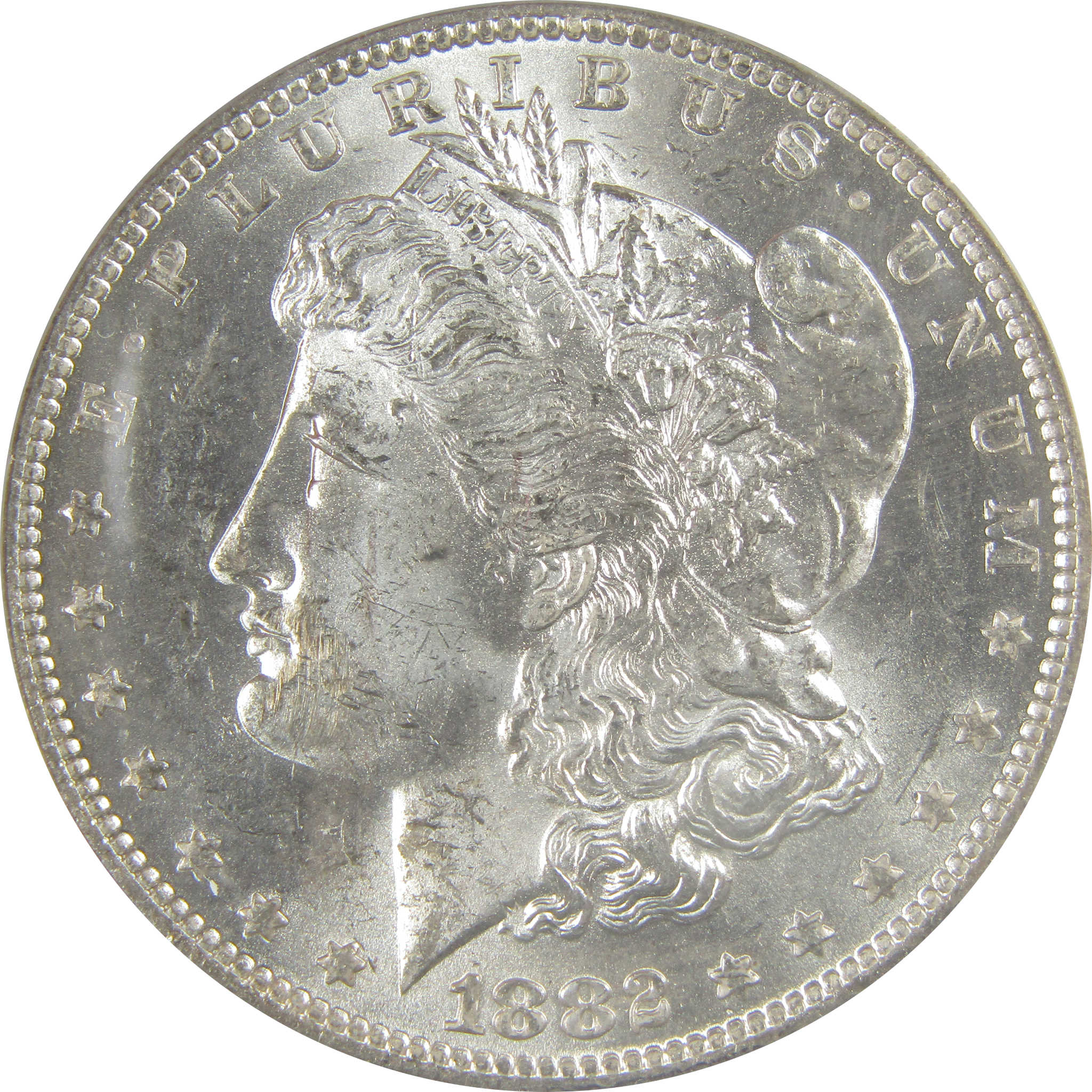 1882 O/S VAM-4 Recessed Top 100 Morgan Dollar MS 62 ANACS SKU:I21948 - Morgan coin - Morgan silver dollar - Morgan silver dollar for sale - Profile Coins &amp; Collectibles