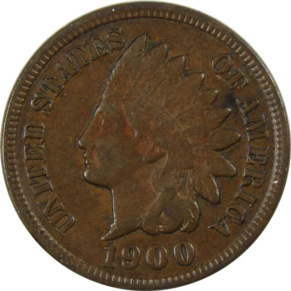 1900 Indian Head Cent XF EF Extremely Fine Penny 1c Coin SKU:I28639