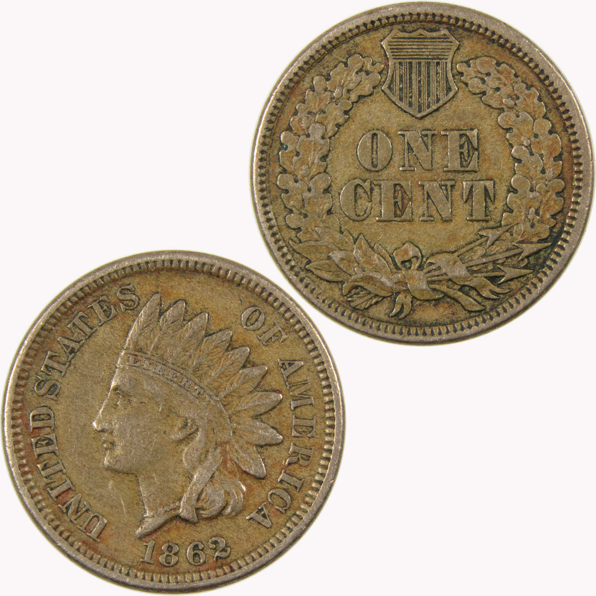 1862 Indian Head Cent VF/XF Very Fine / Extremely Fine SKU:CP1091
