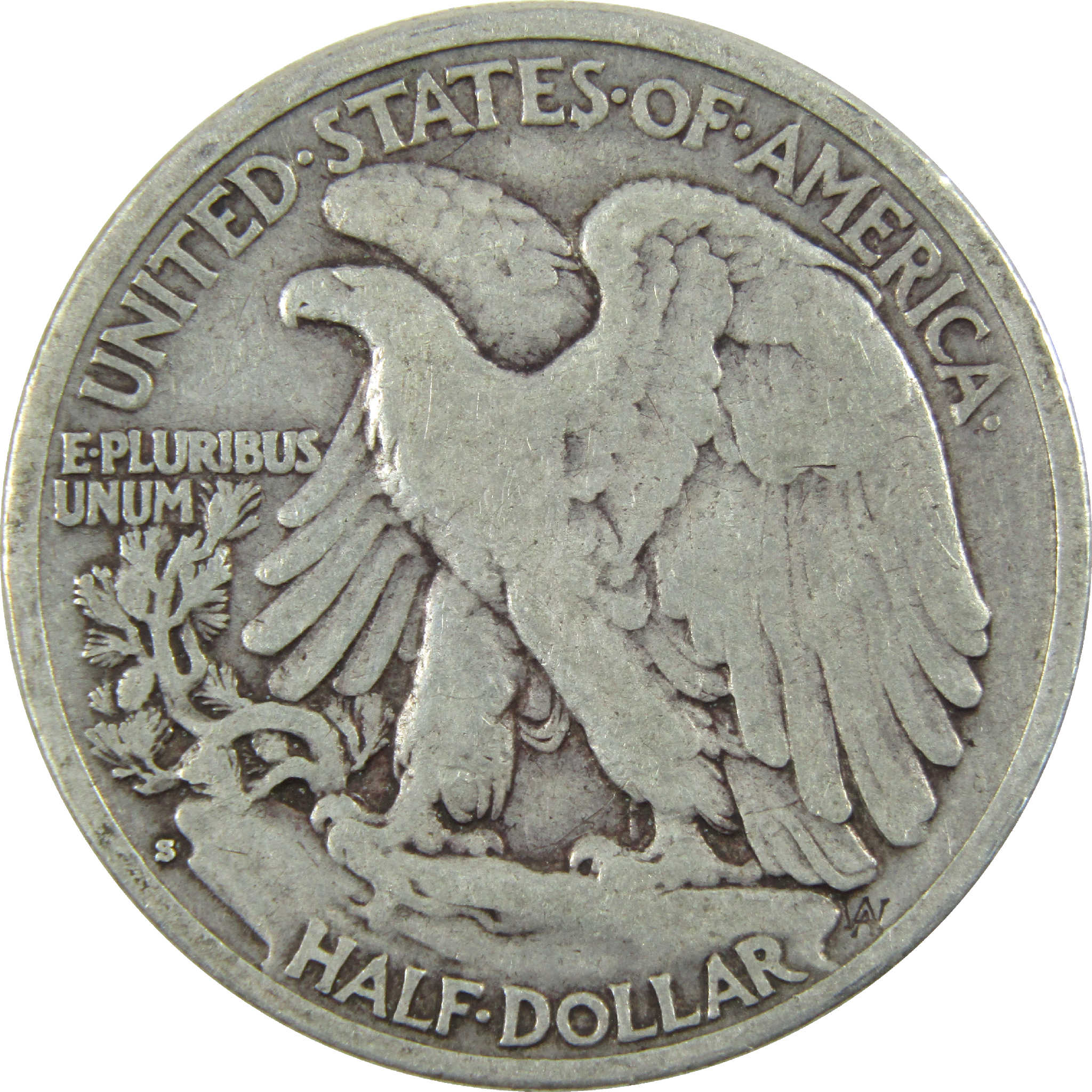 1934 S Liberty Walking Half Dollar F Fine Silver 50c Coin SKU:I11888