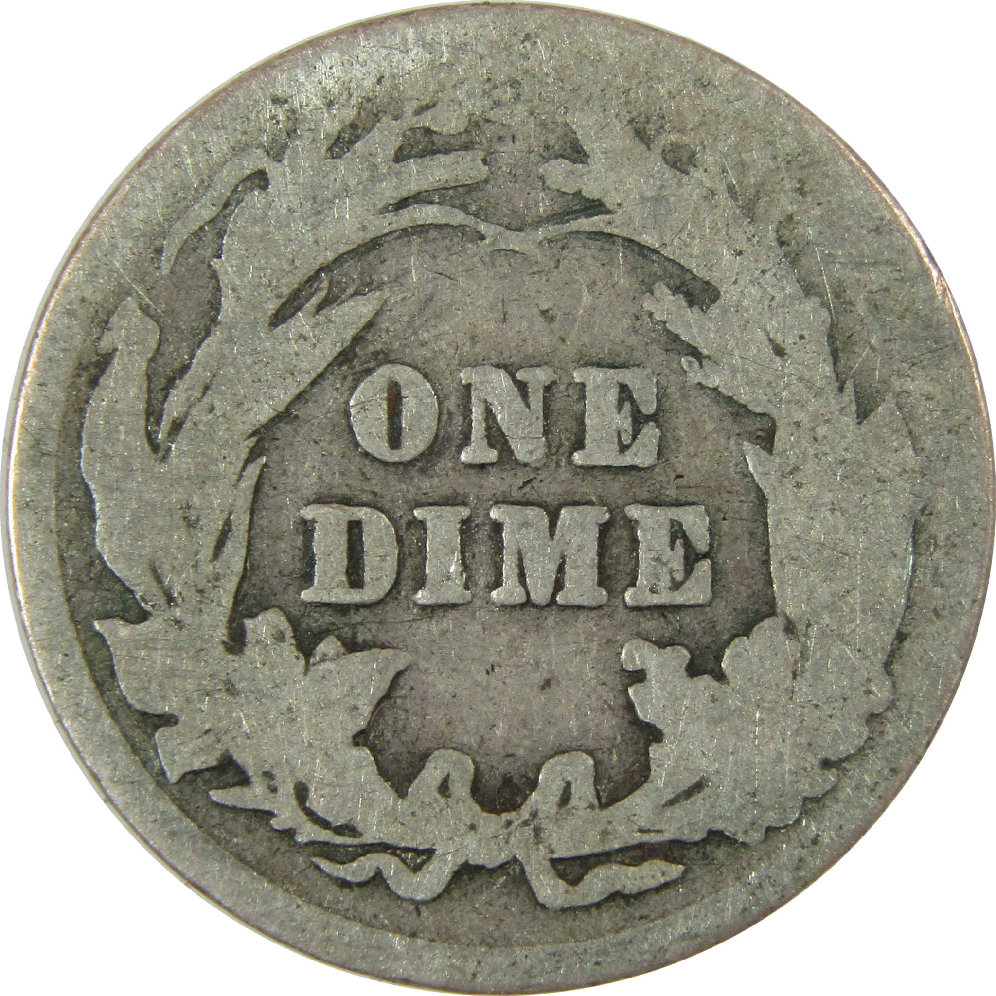 1902 Barber Silver Dime AG About Good 10c Coin Collectible SKU:CP723