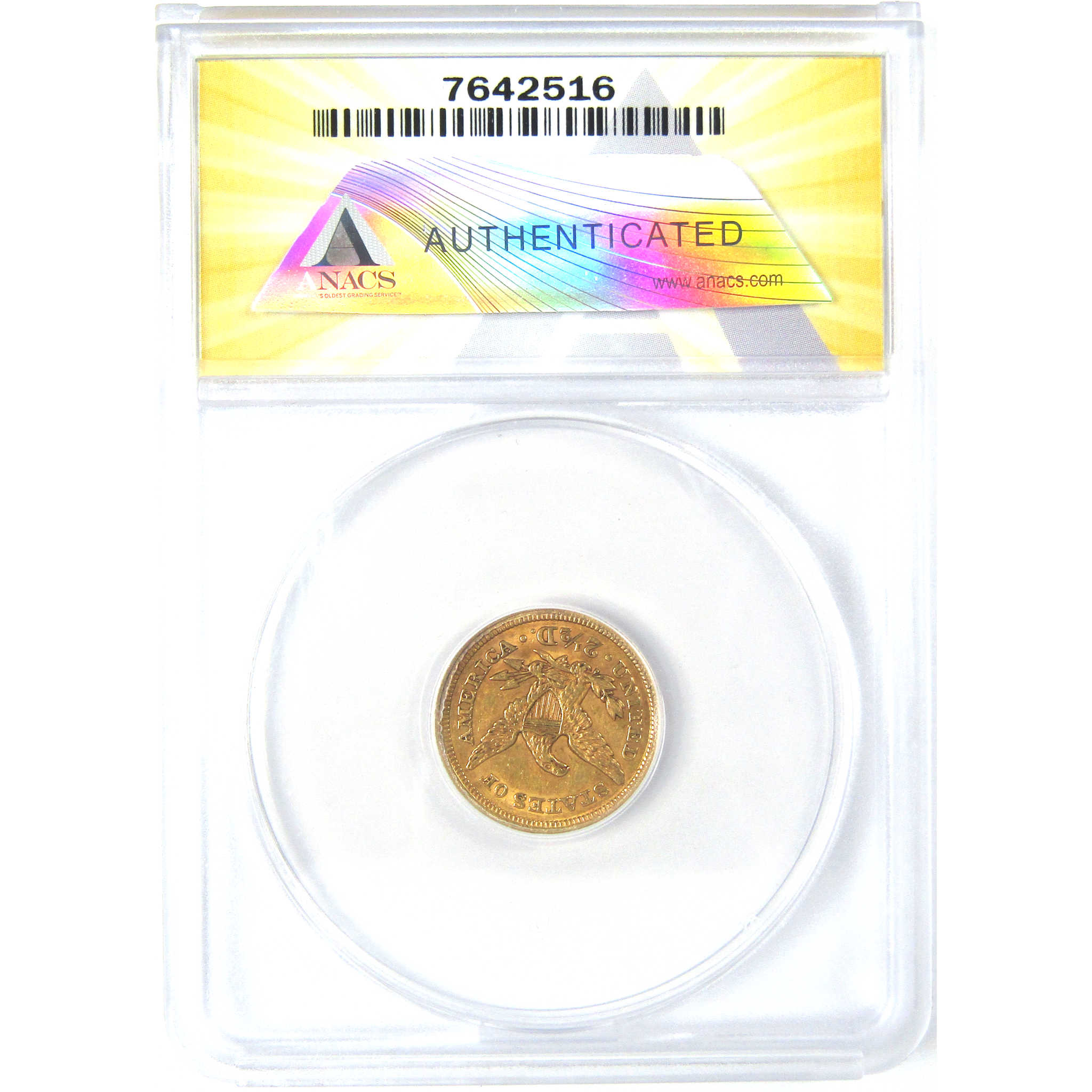 1853 Liberty Head Quarter Eagle AU 55 Details ANACS Gold SKU:I16256