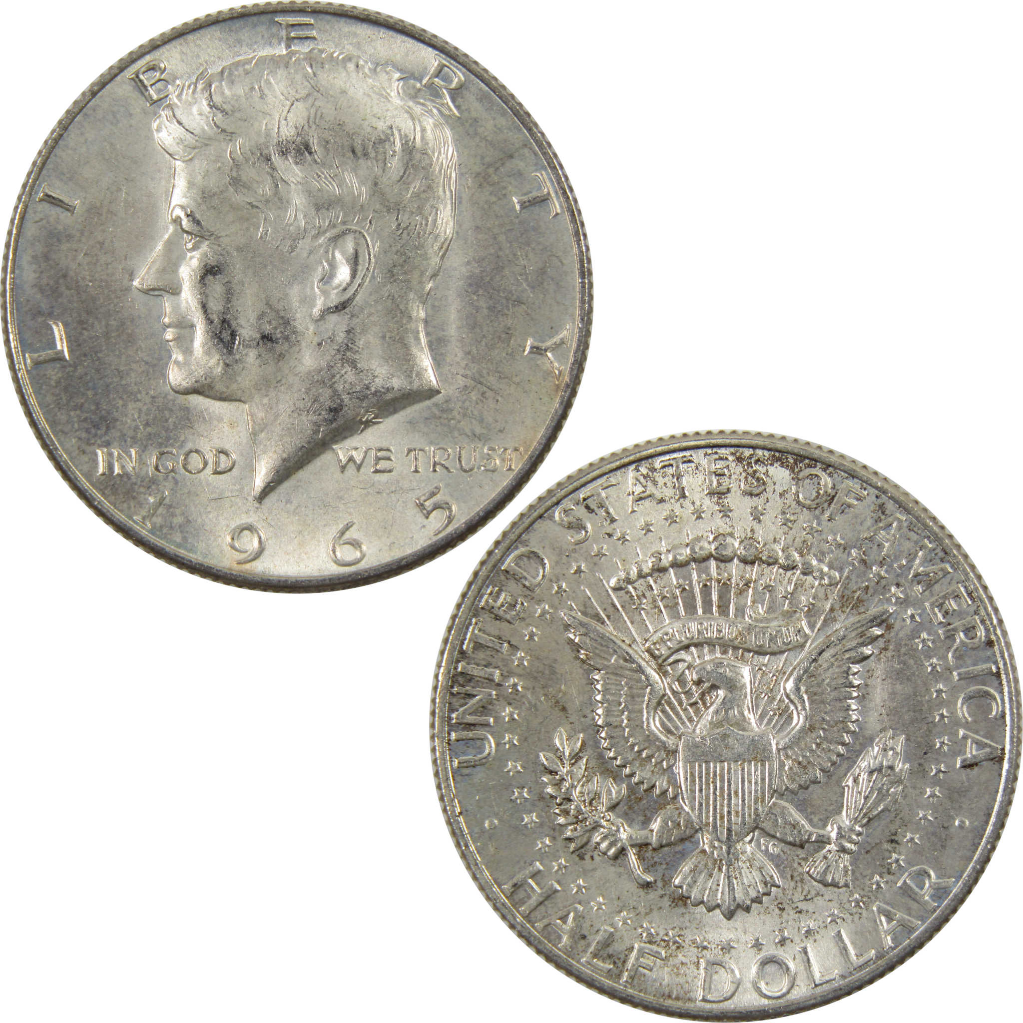 1965 Kennedy Half Dollar AG About Good 40% Silver Clad 50c Coin