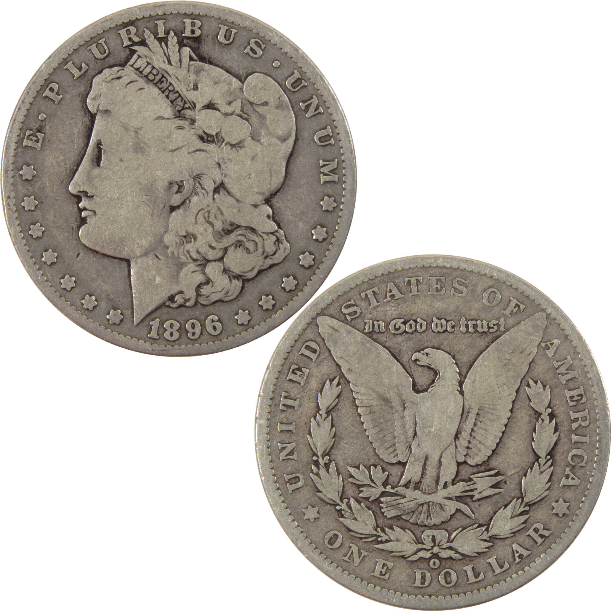 1896 O Morgan Dollar VG Very Good 90% Silver $1 Coin SKU:I8006 - Morgan coin - Morgan silver dollar - Morgan silver dollar for sale - Profile Coins &amp; Collectibles